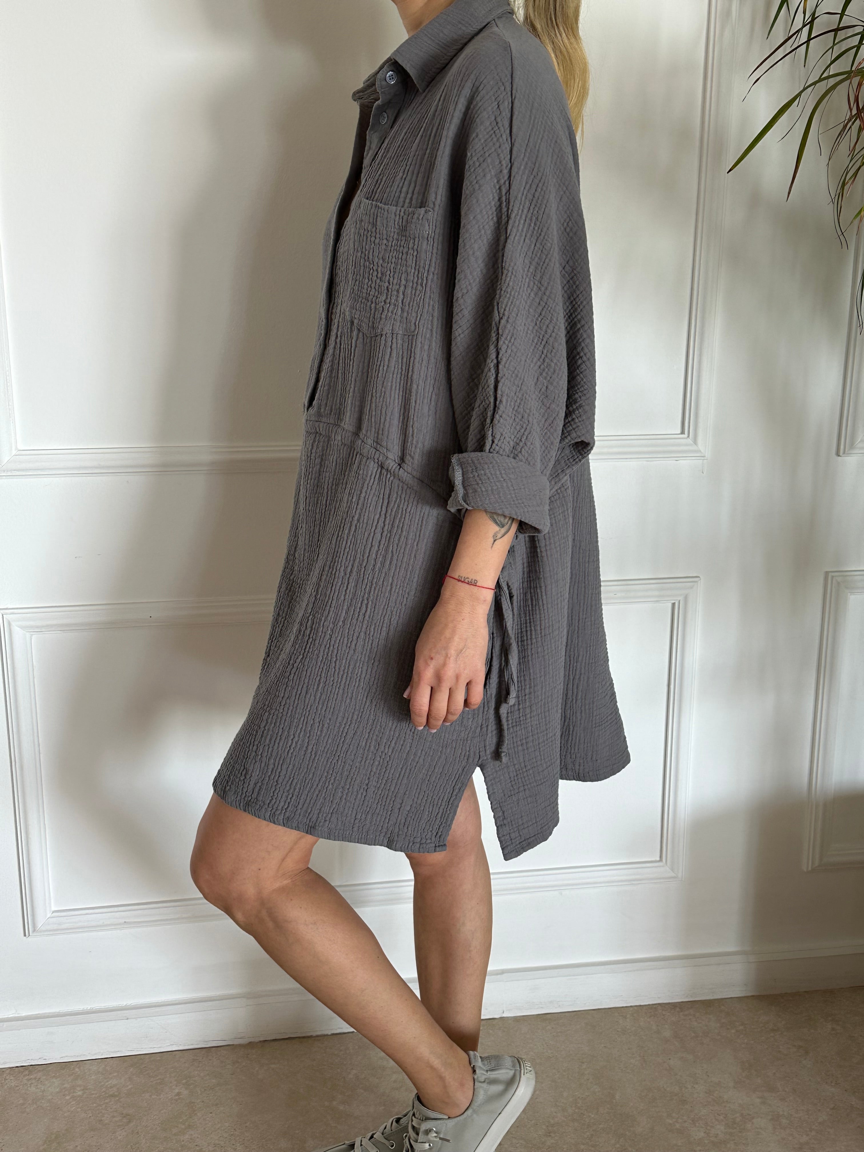 חולצת אוברסייז טטרה פחם