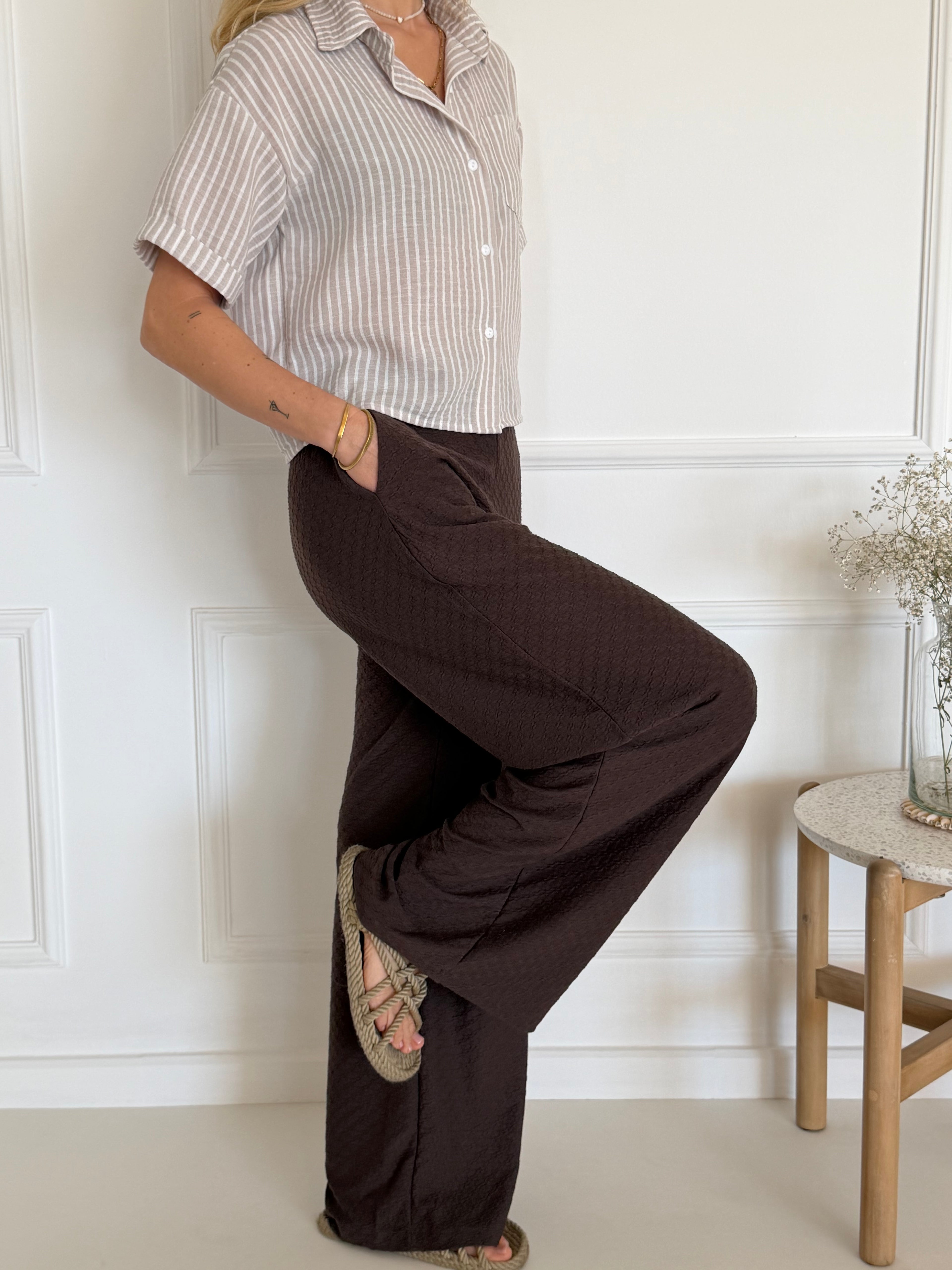 מכנסי PAROS חומים