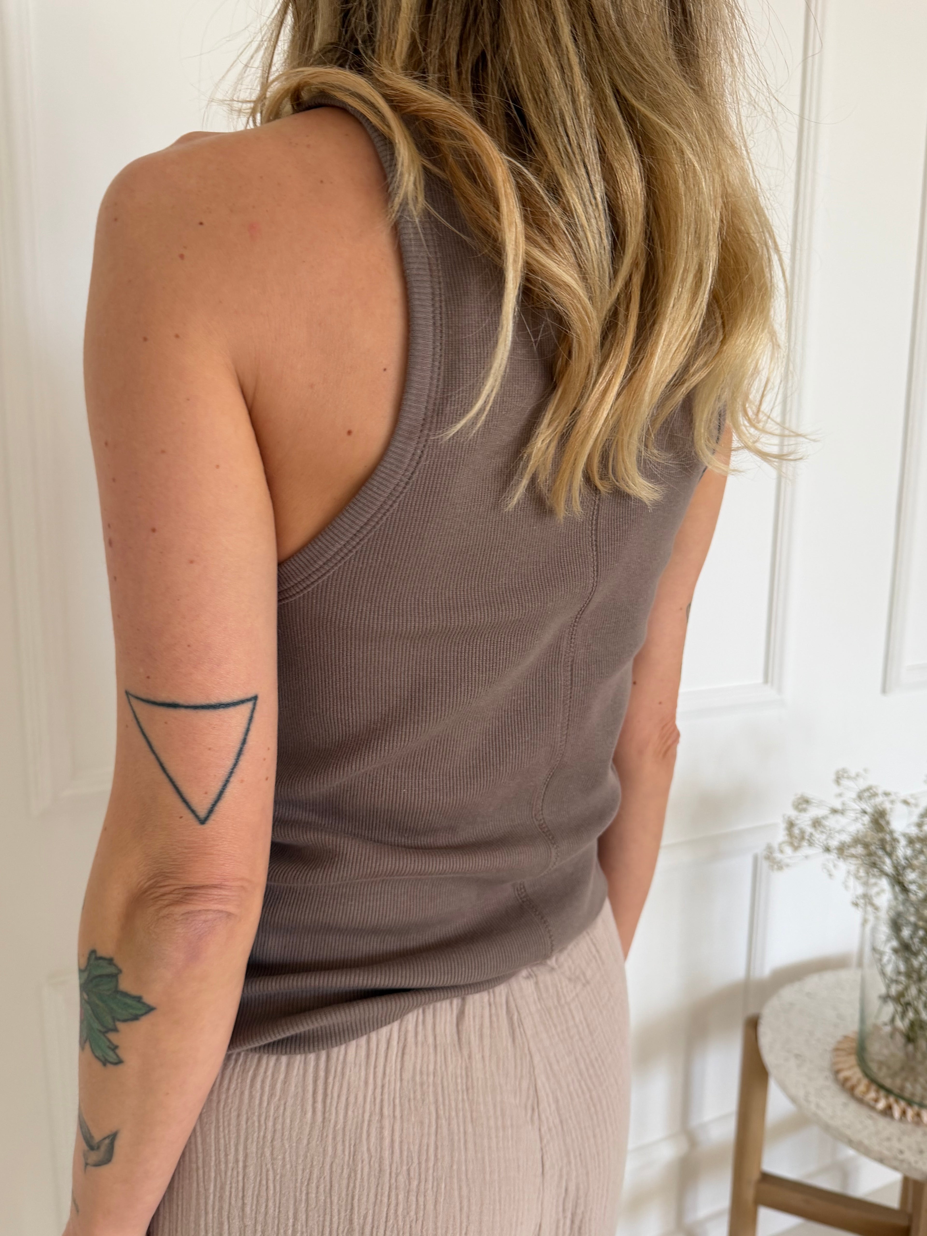 מארז 2 גופיות ריב : חאקי+חום