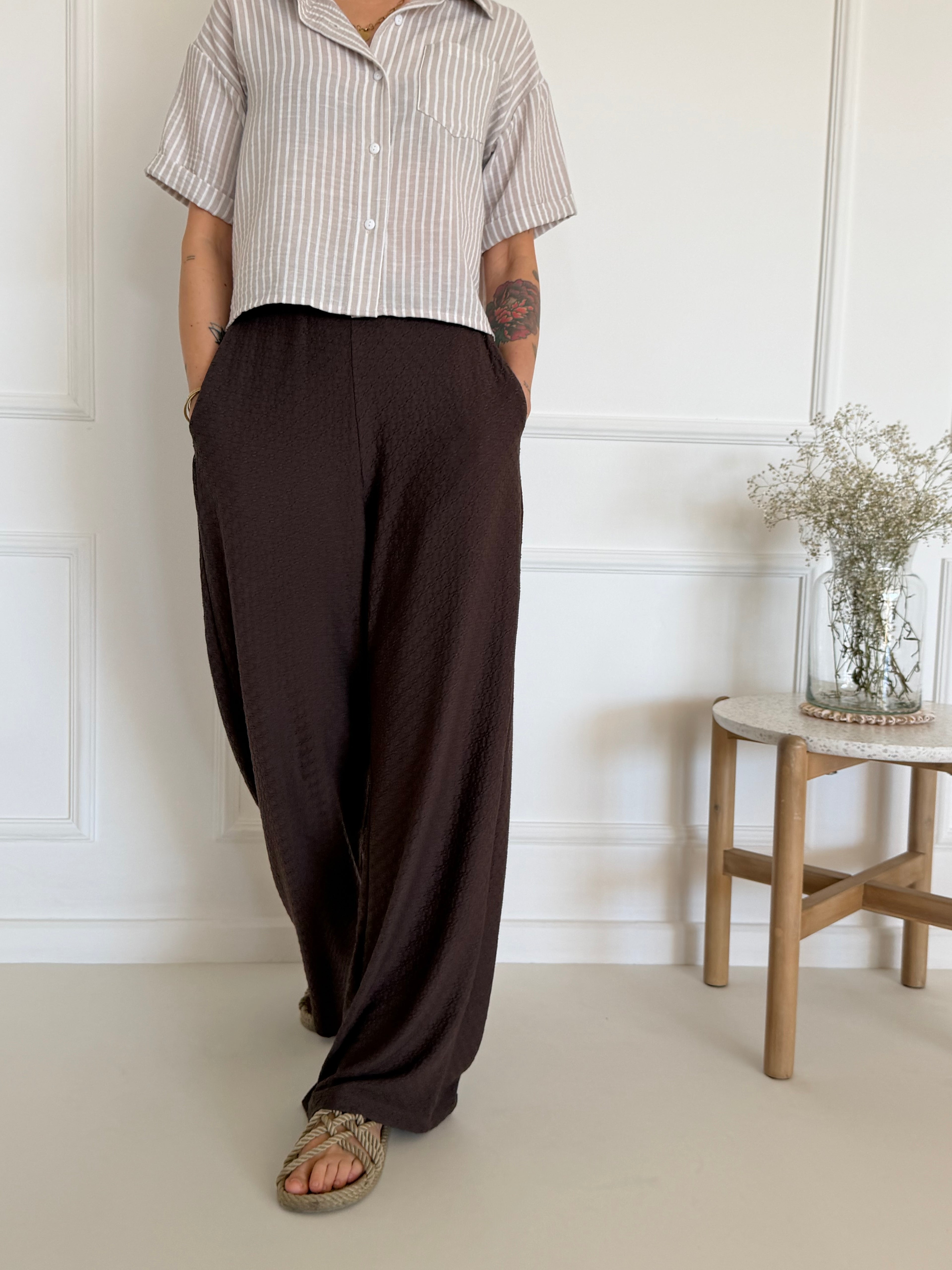 מכנסי PAROS חומים