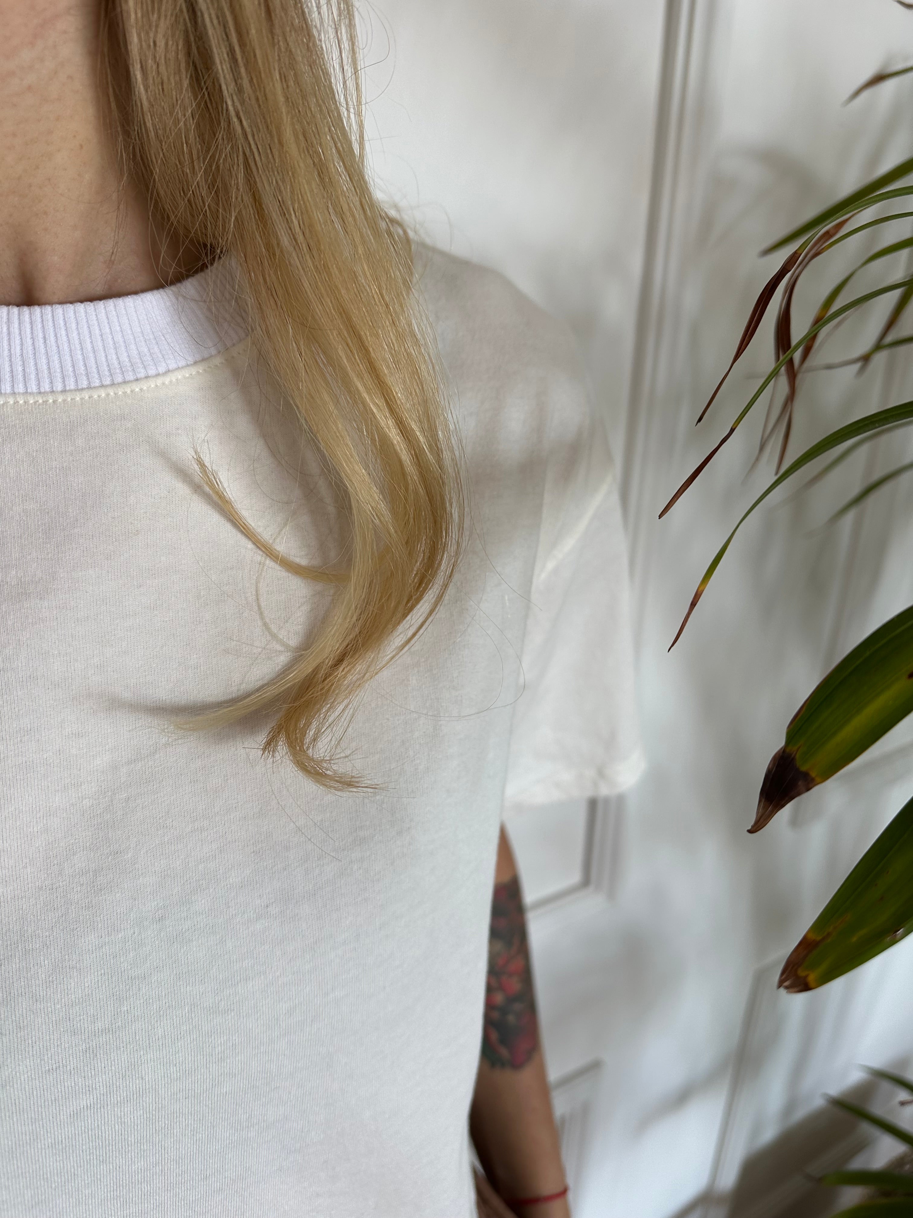 טי שירט NEW YORK סטון ווש שמנת