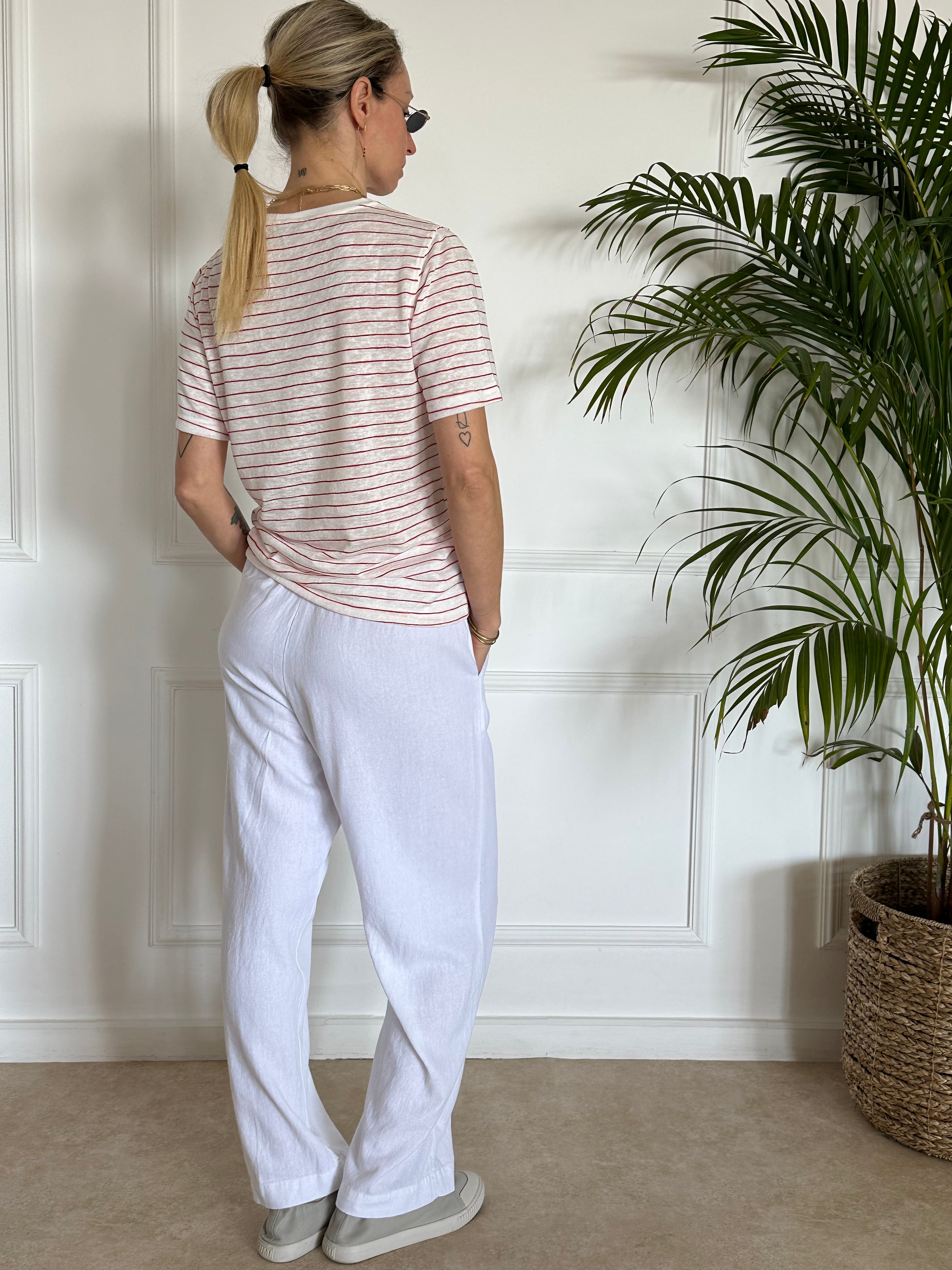 טי שירט EVA פסים אדומים