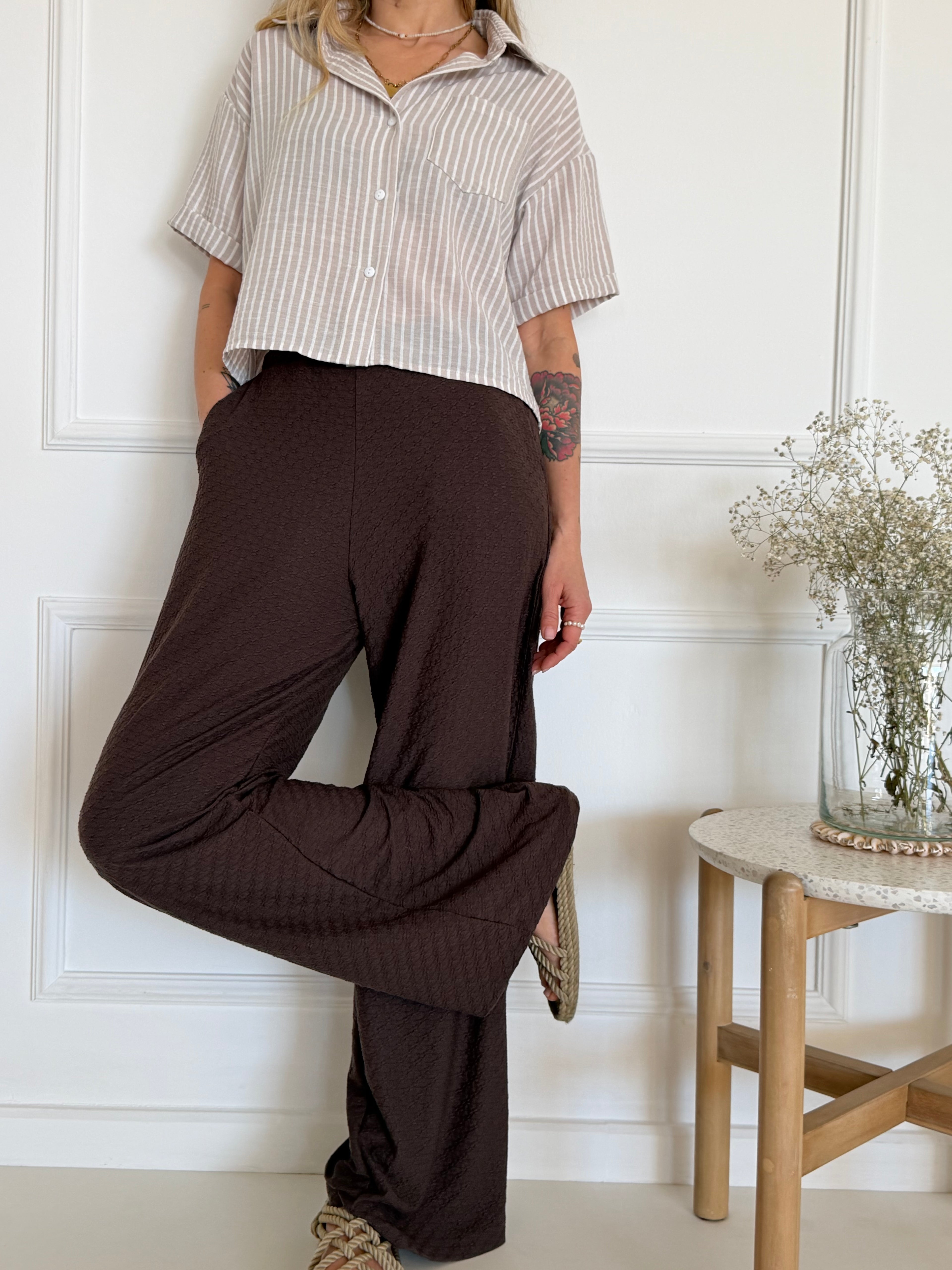 מכנסי PAROS חומים