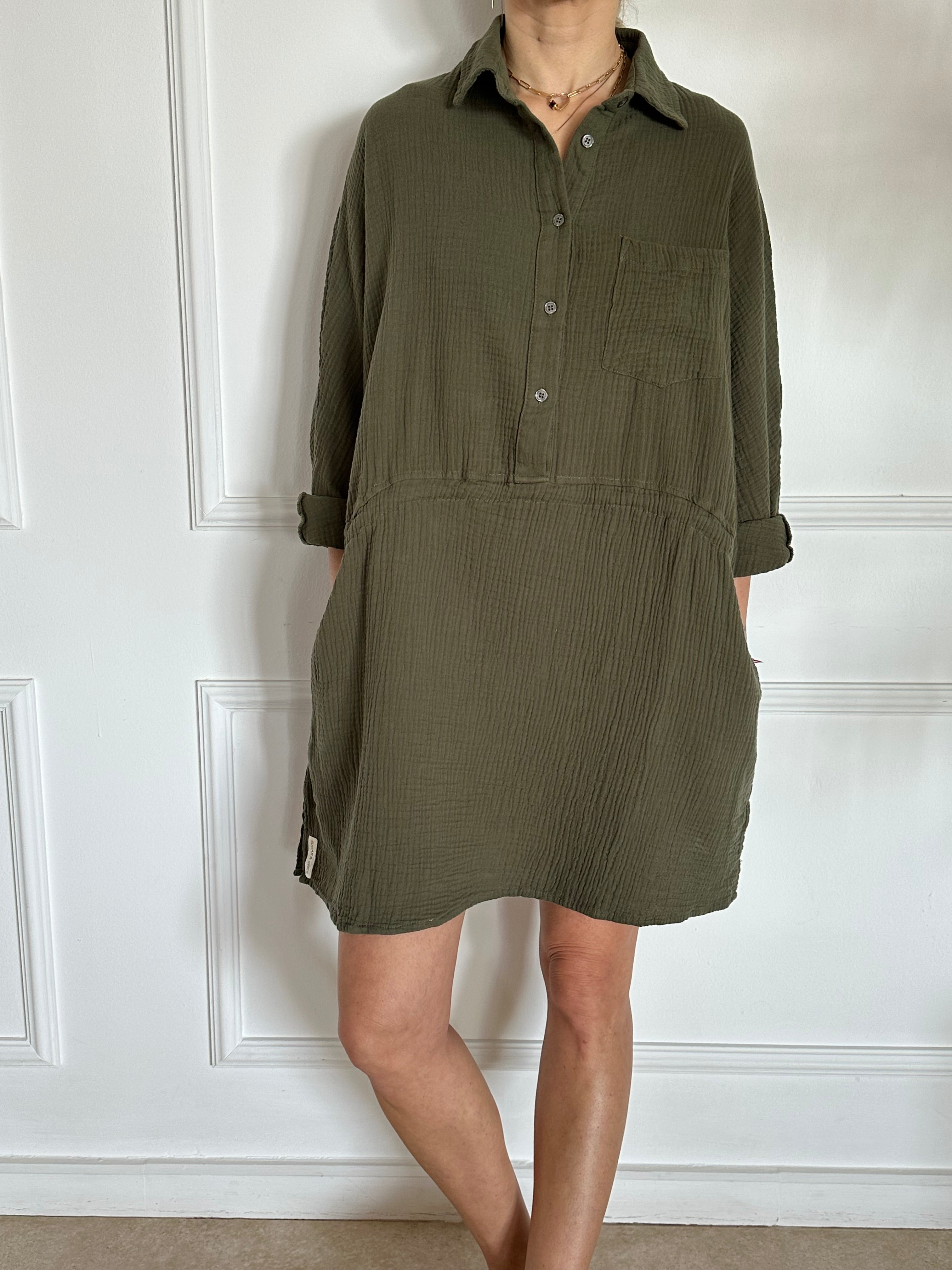 חולצת אוברסייז טטרה זית