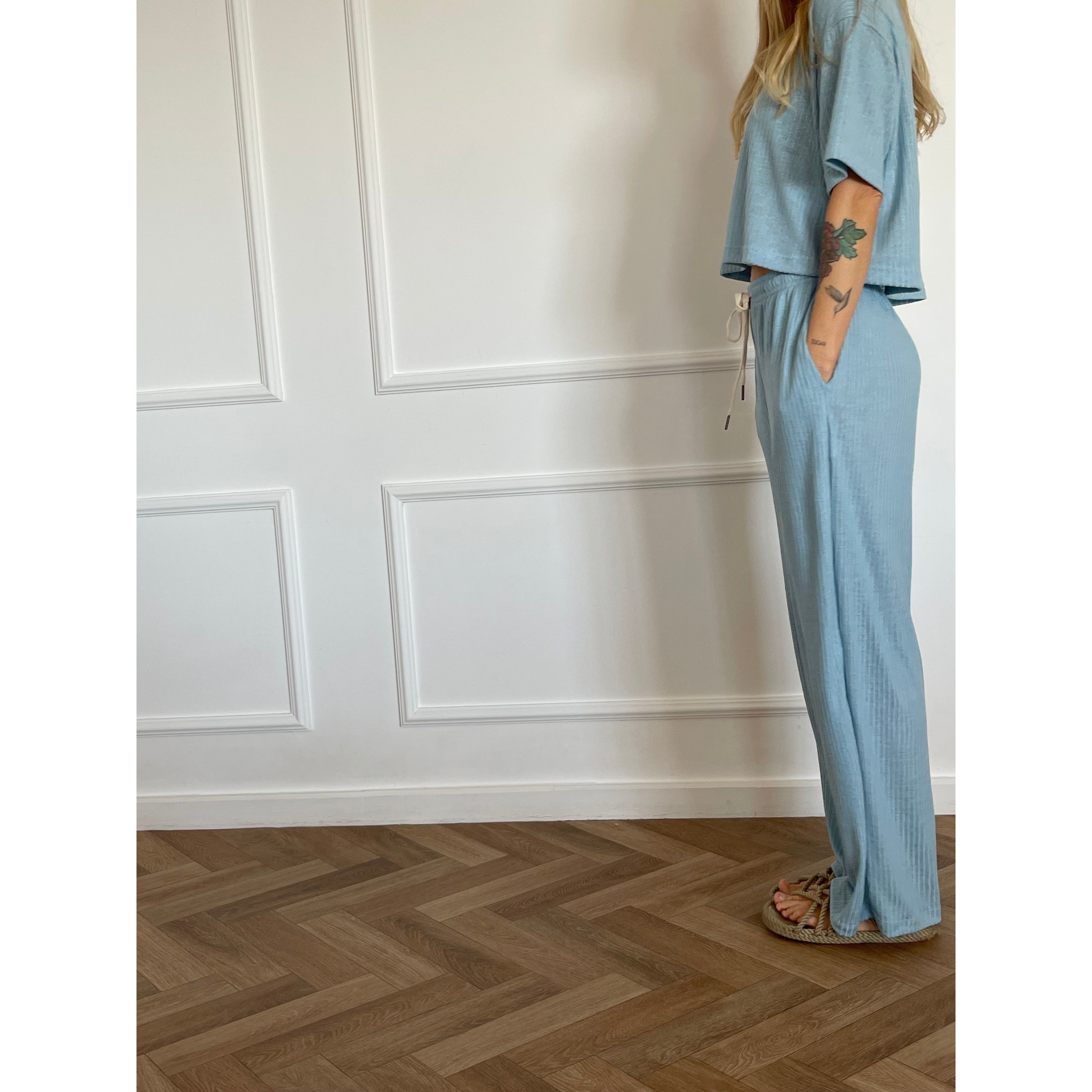 מכנסיים ארוכים ALEX תכלת