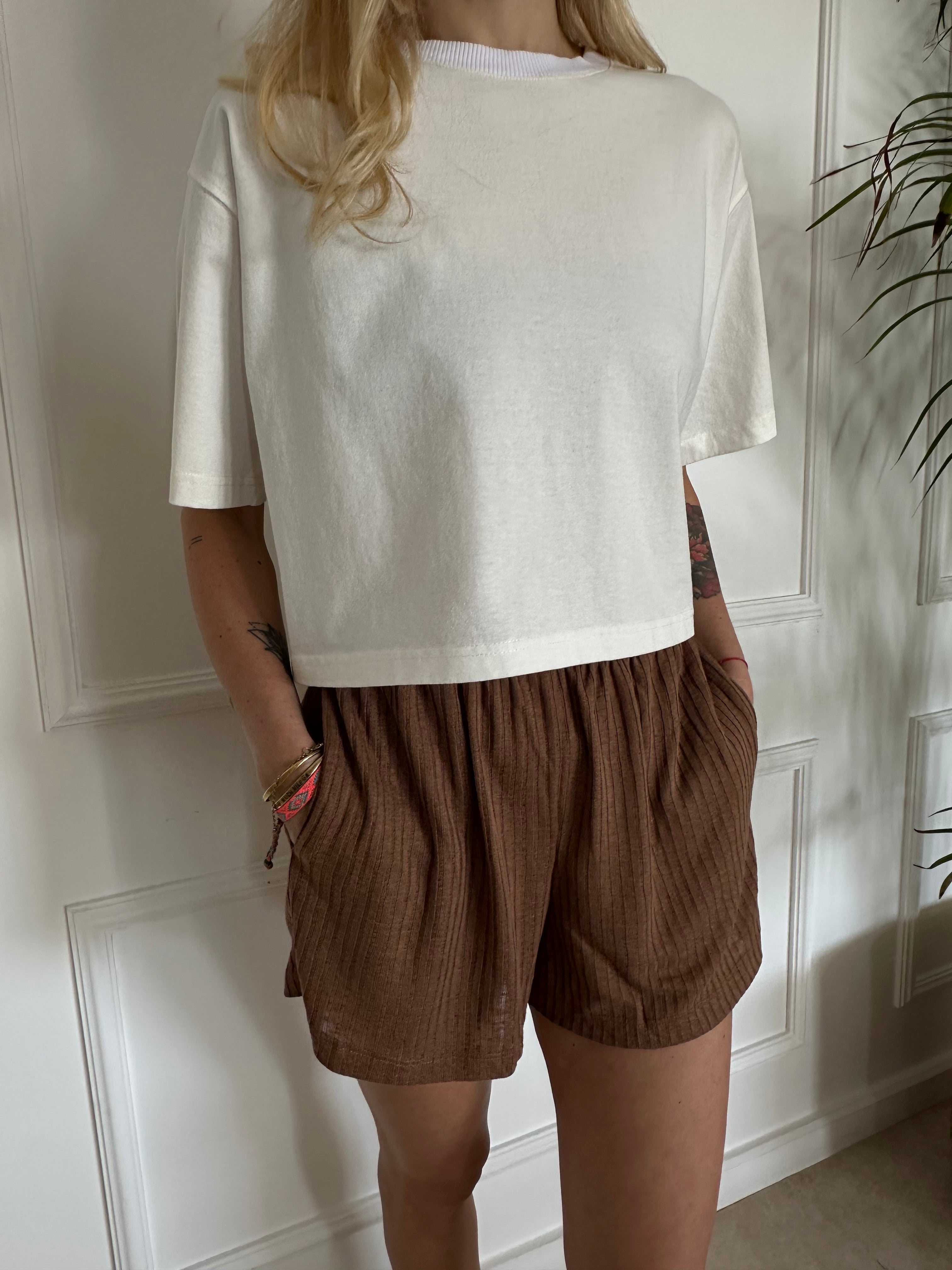 מארז 2 טי שירט NEW YORK שמנת+שחור פחם