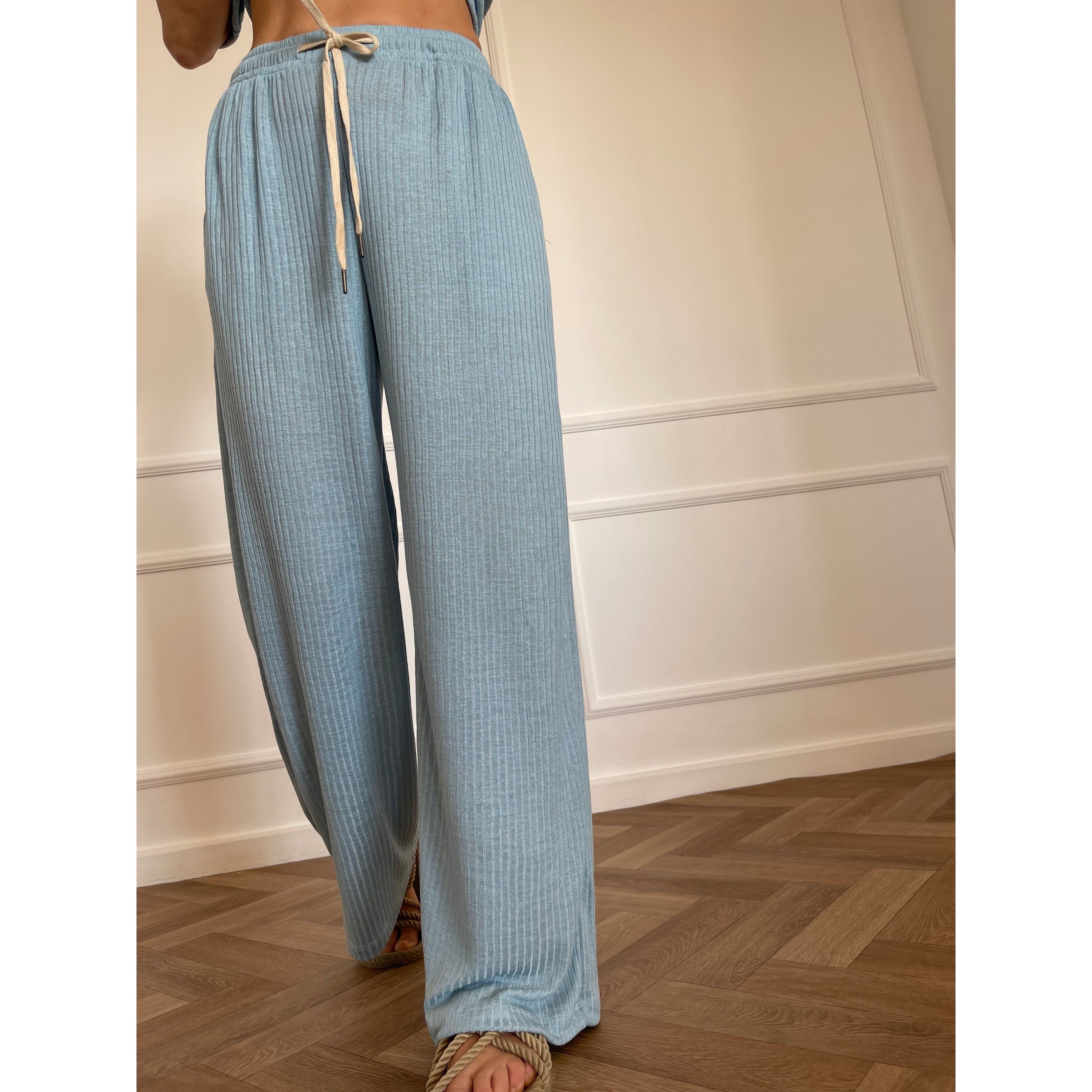 מכנסיים ארוכים ALEX תכלת