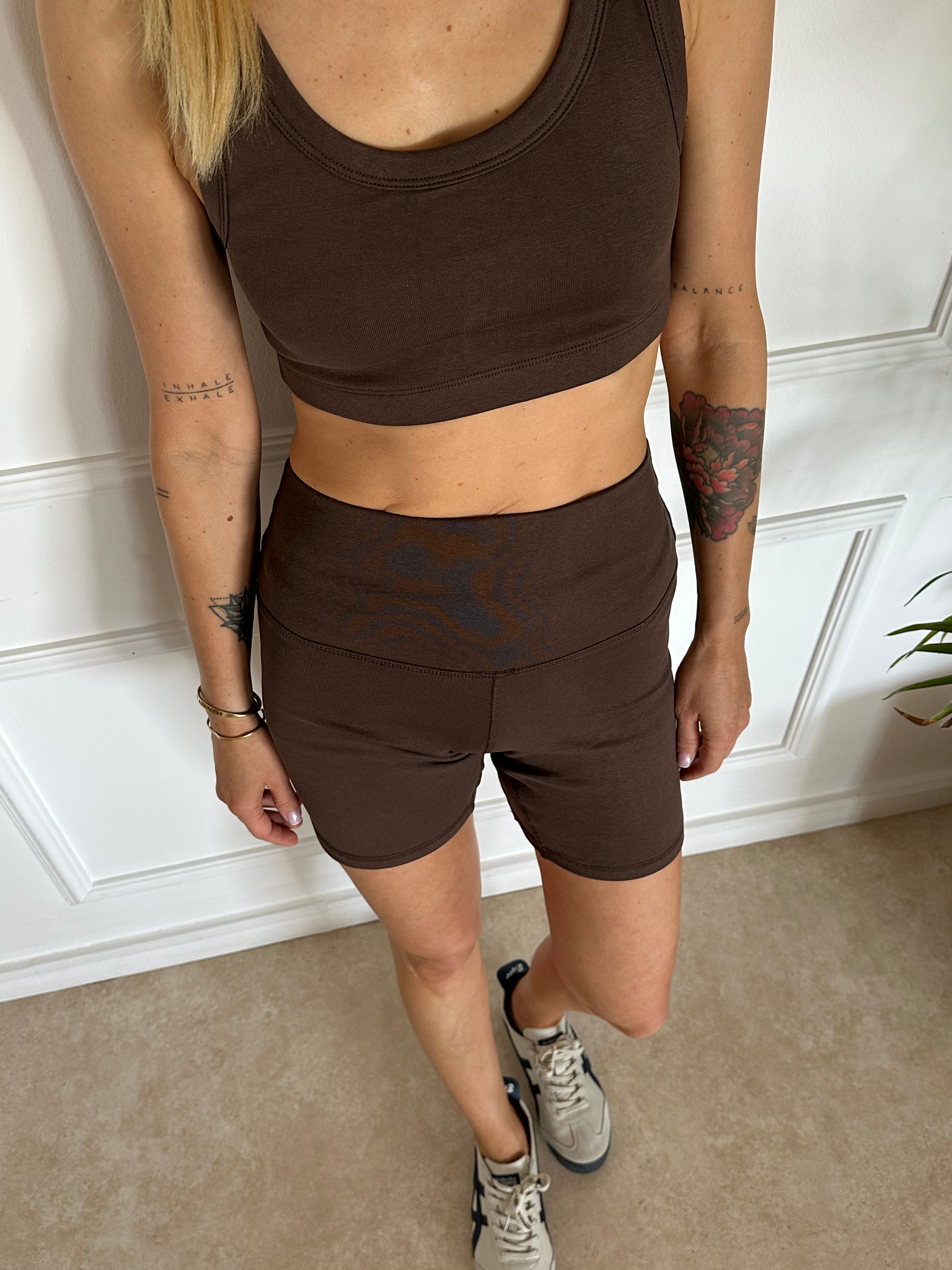 טייץ יוגה סטון ווש BROWNIE