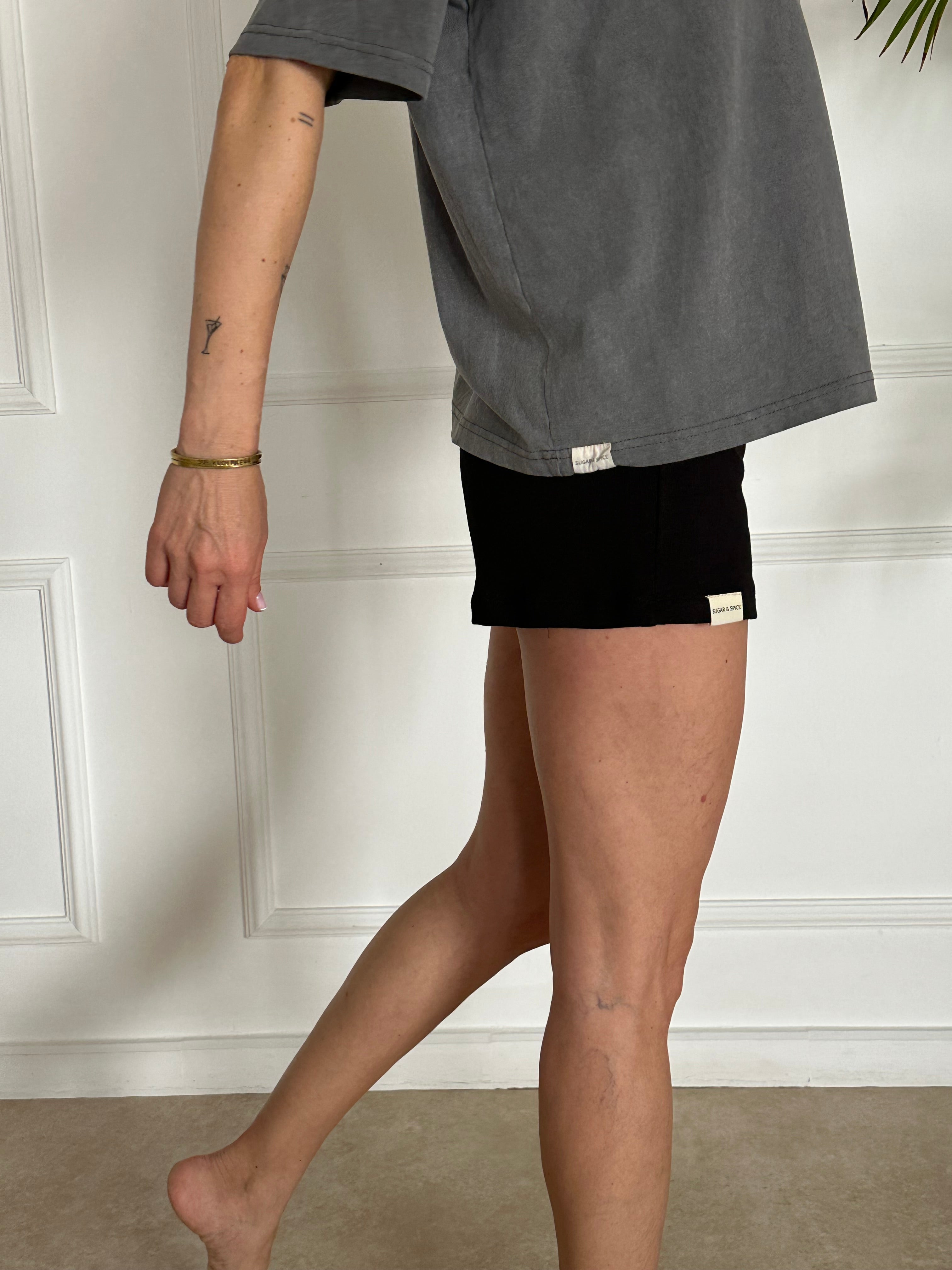 טייץ קצר בייסיק פונטל שחור