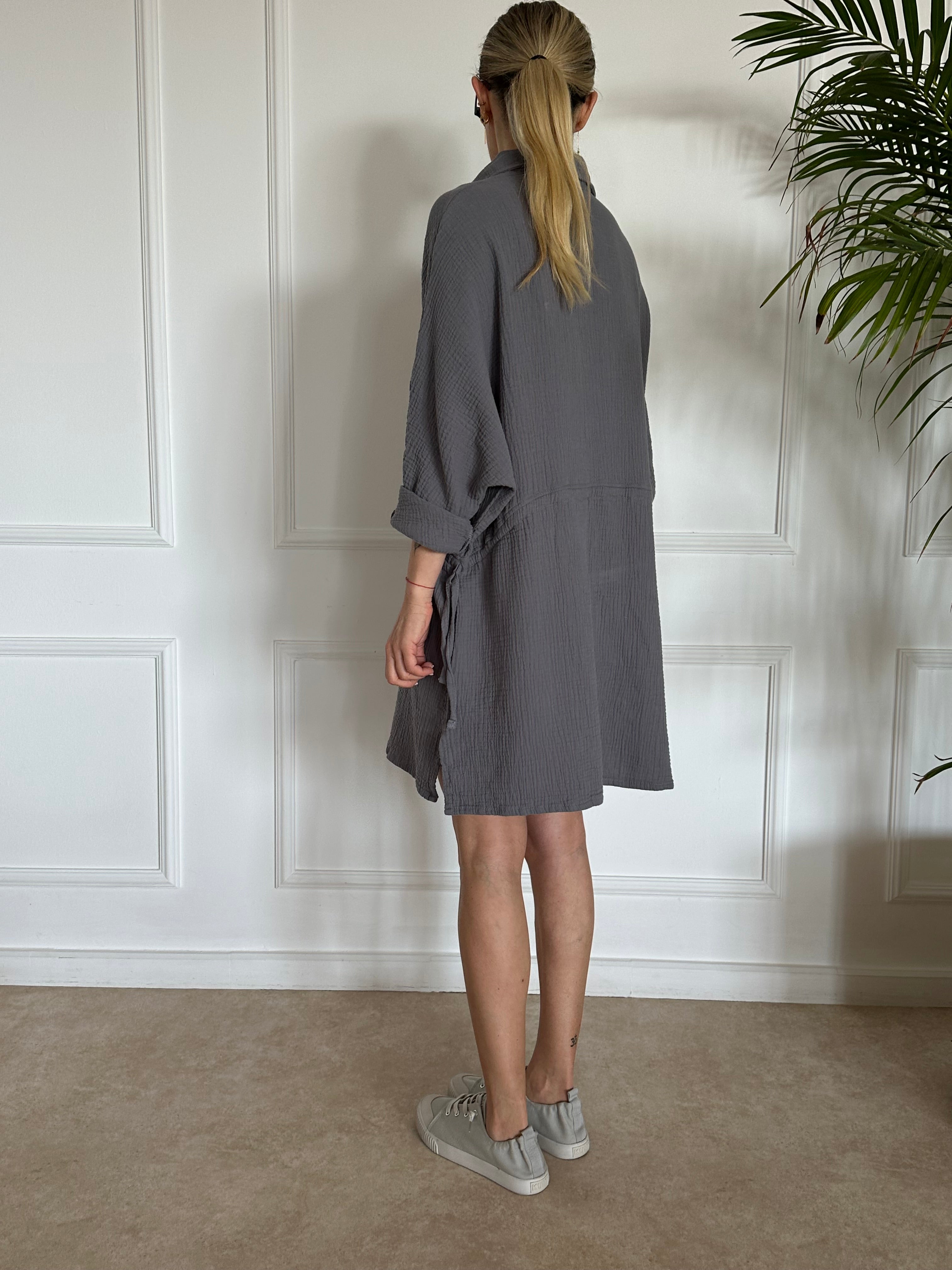 חולצת אוברסייז טטרה פחם