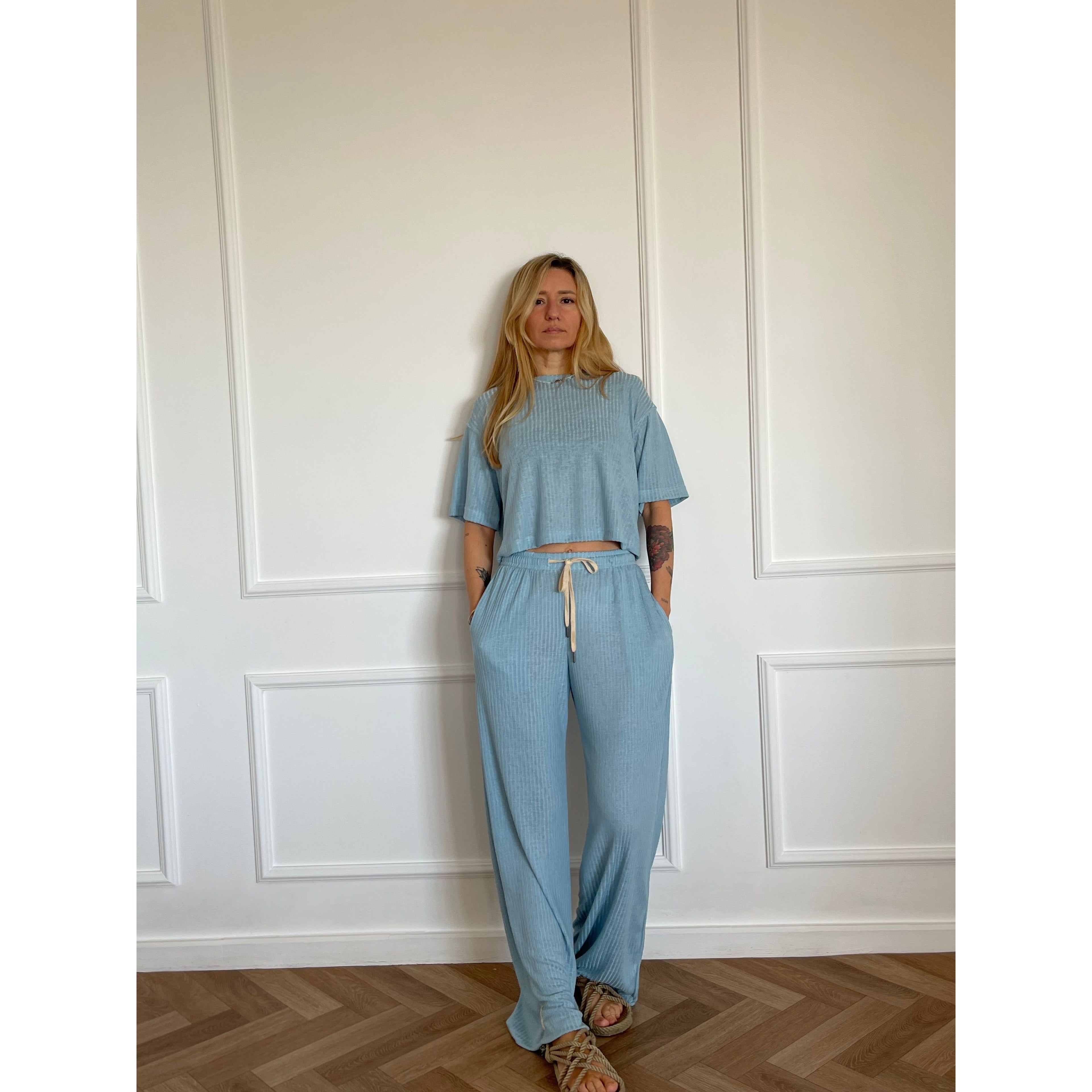 מכנסיים ארוכים ALEX תכלת