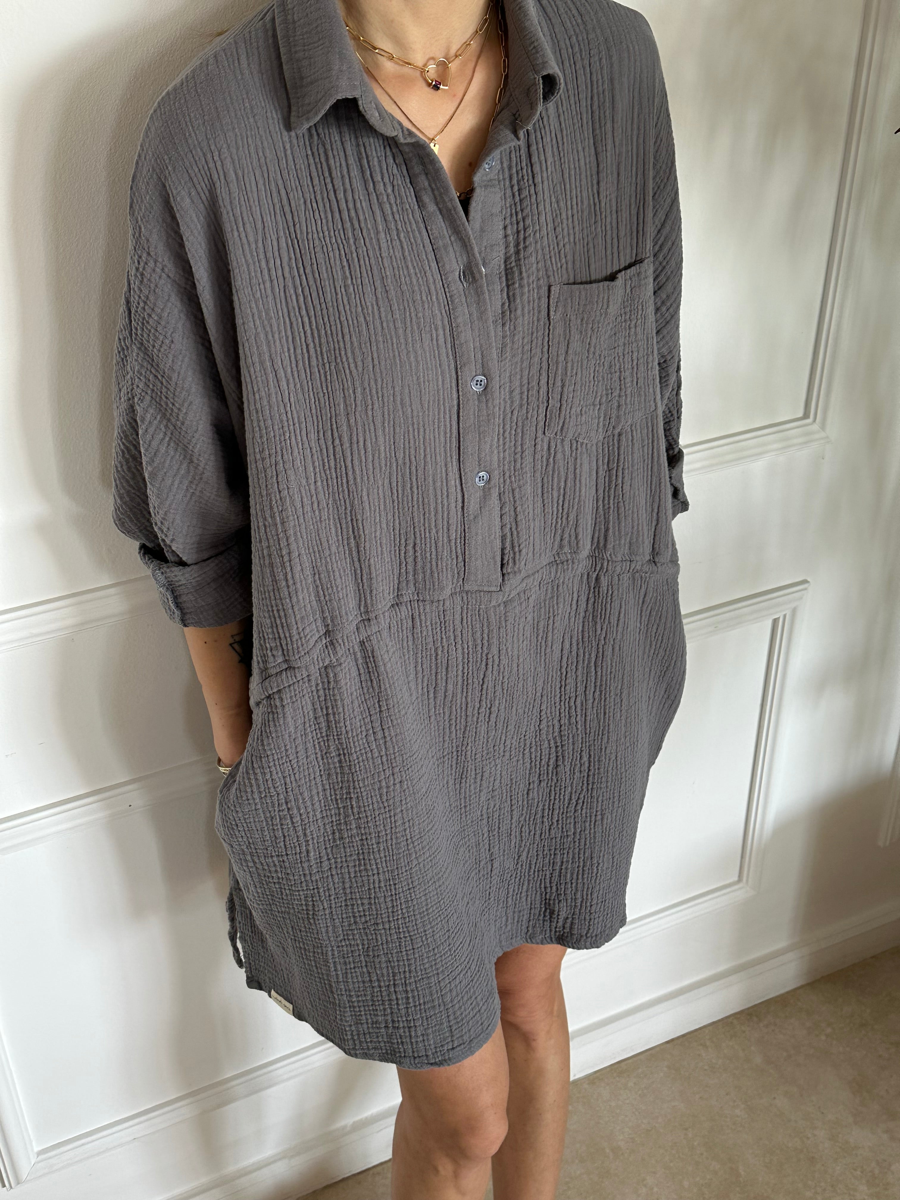 חולצת אוברסייז טטרה פחם