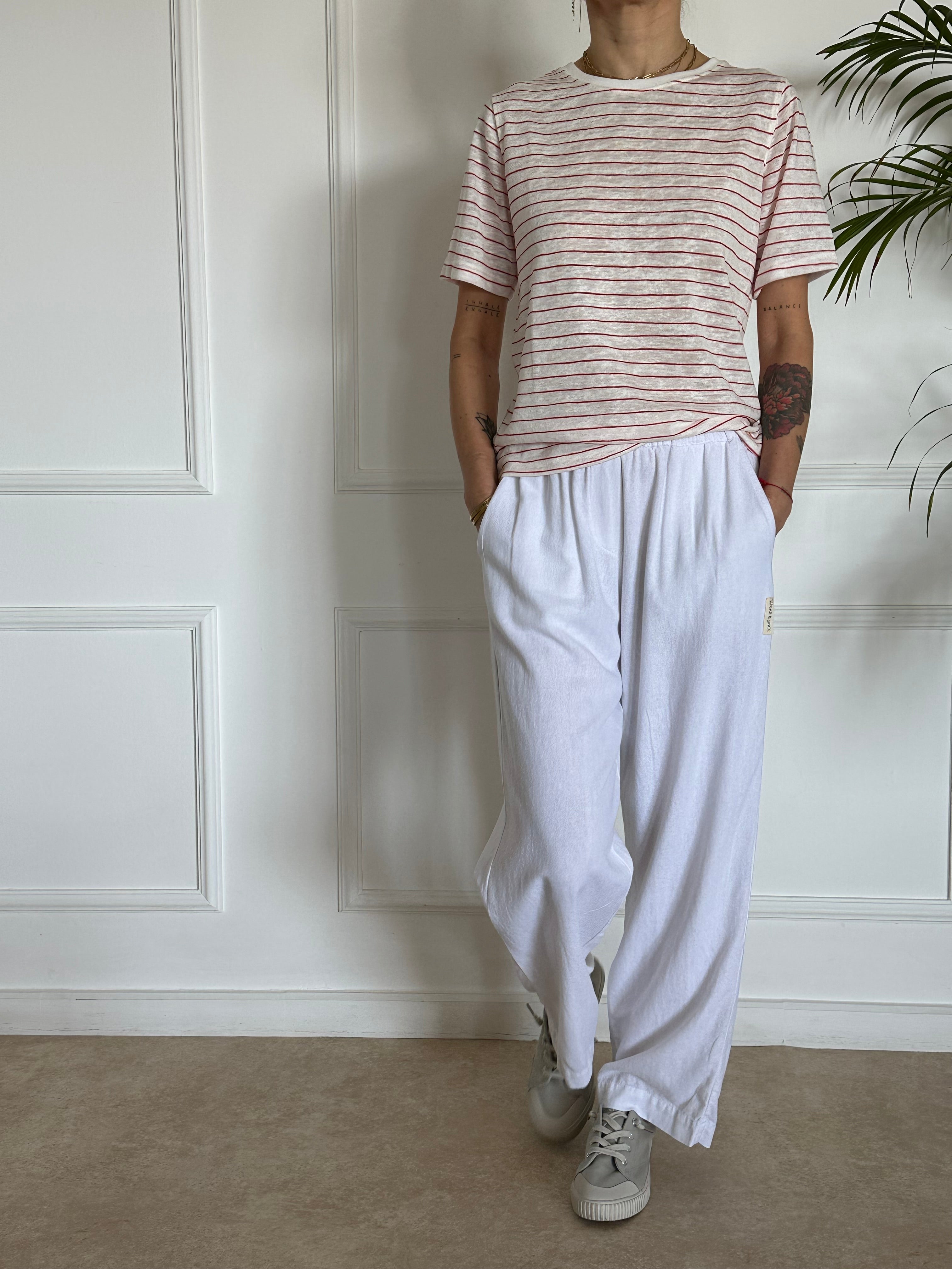 טי שירט EVA פסים אדומים