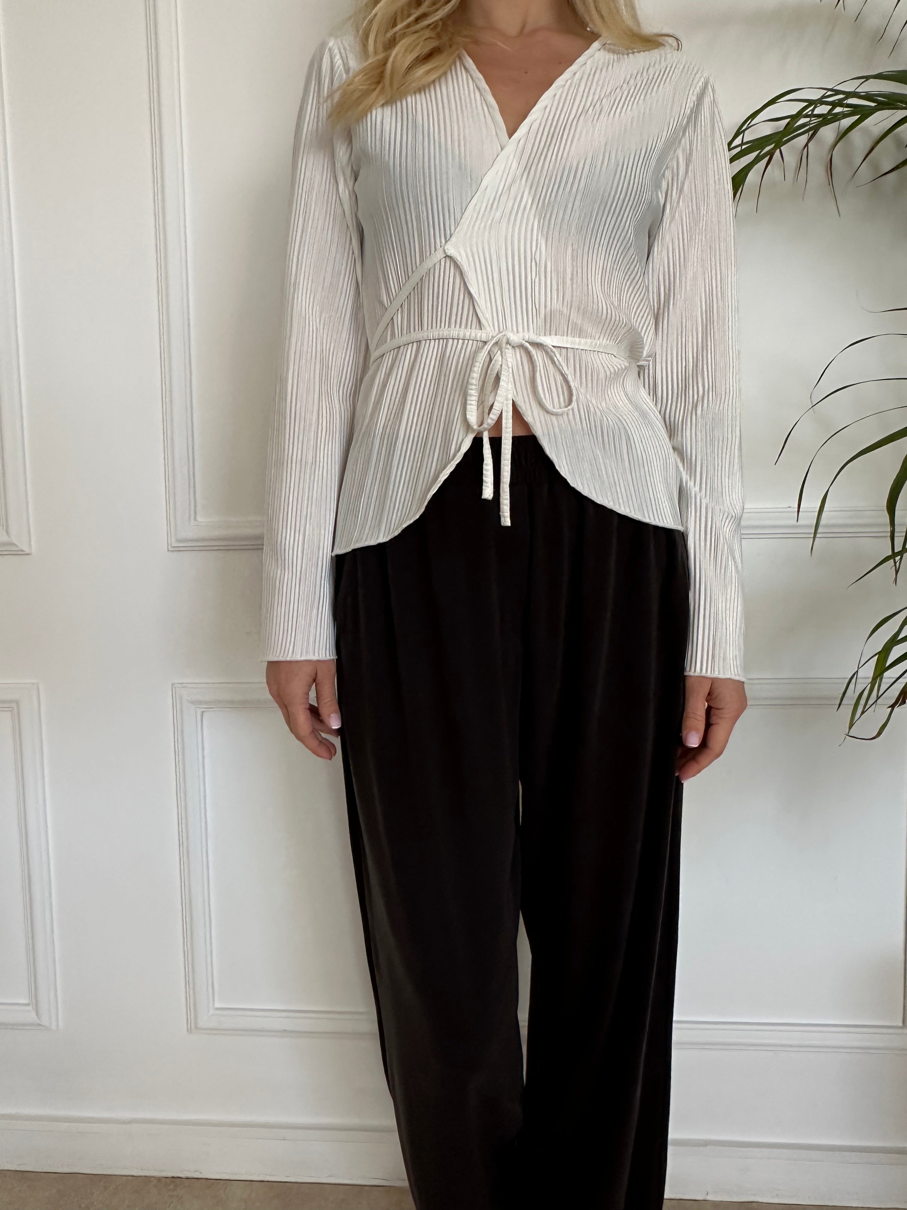 חולצת קשירה פליסה