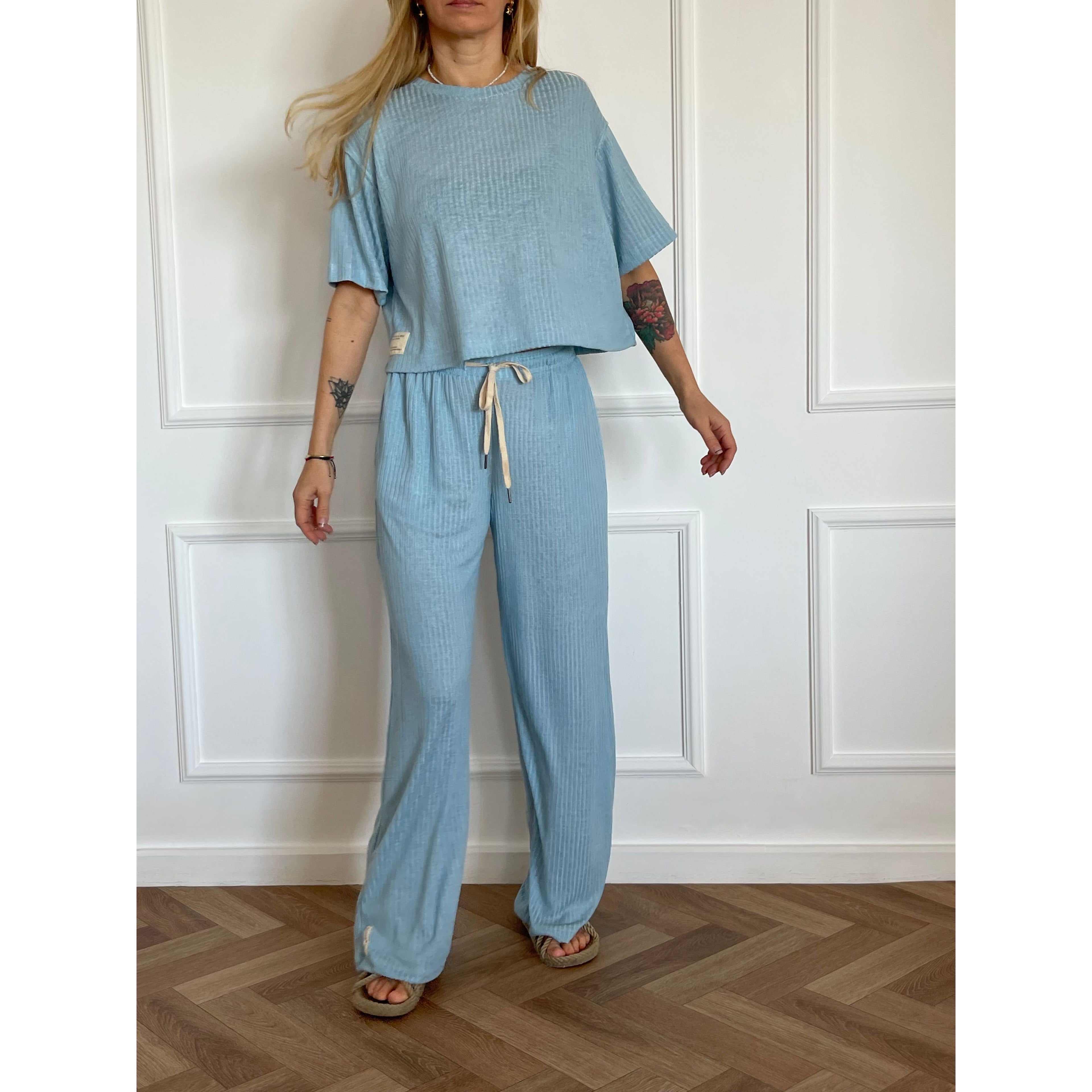 מכנסיים ארוכים ALEX תכלת