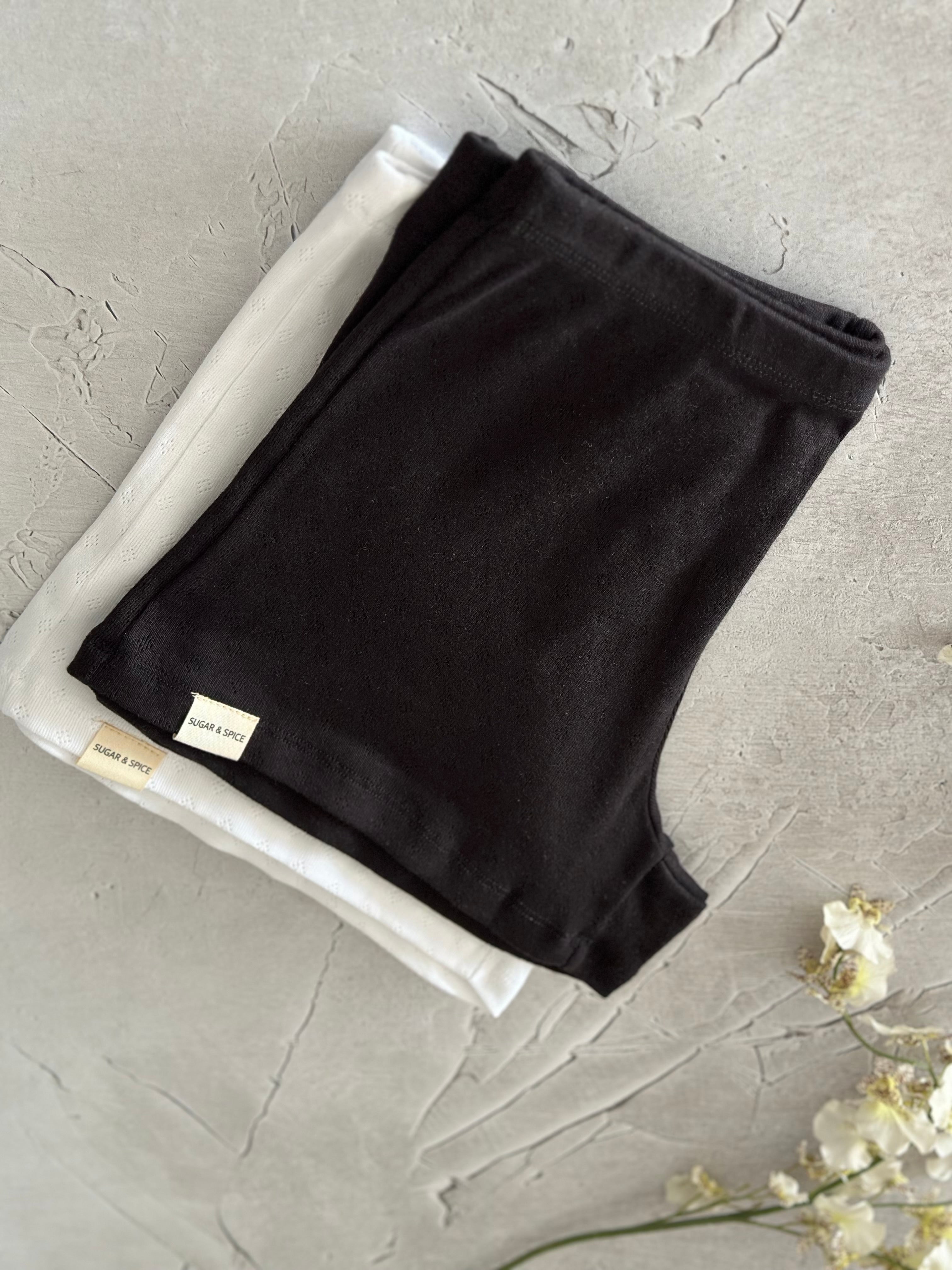 מארז 2 טייץ בייסיק לבן+שחור