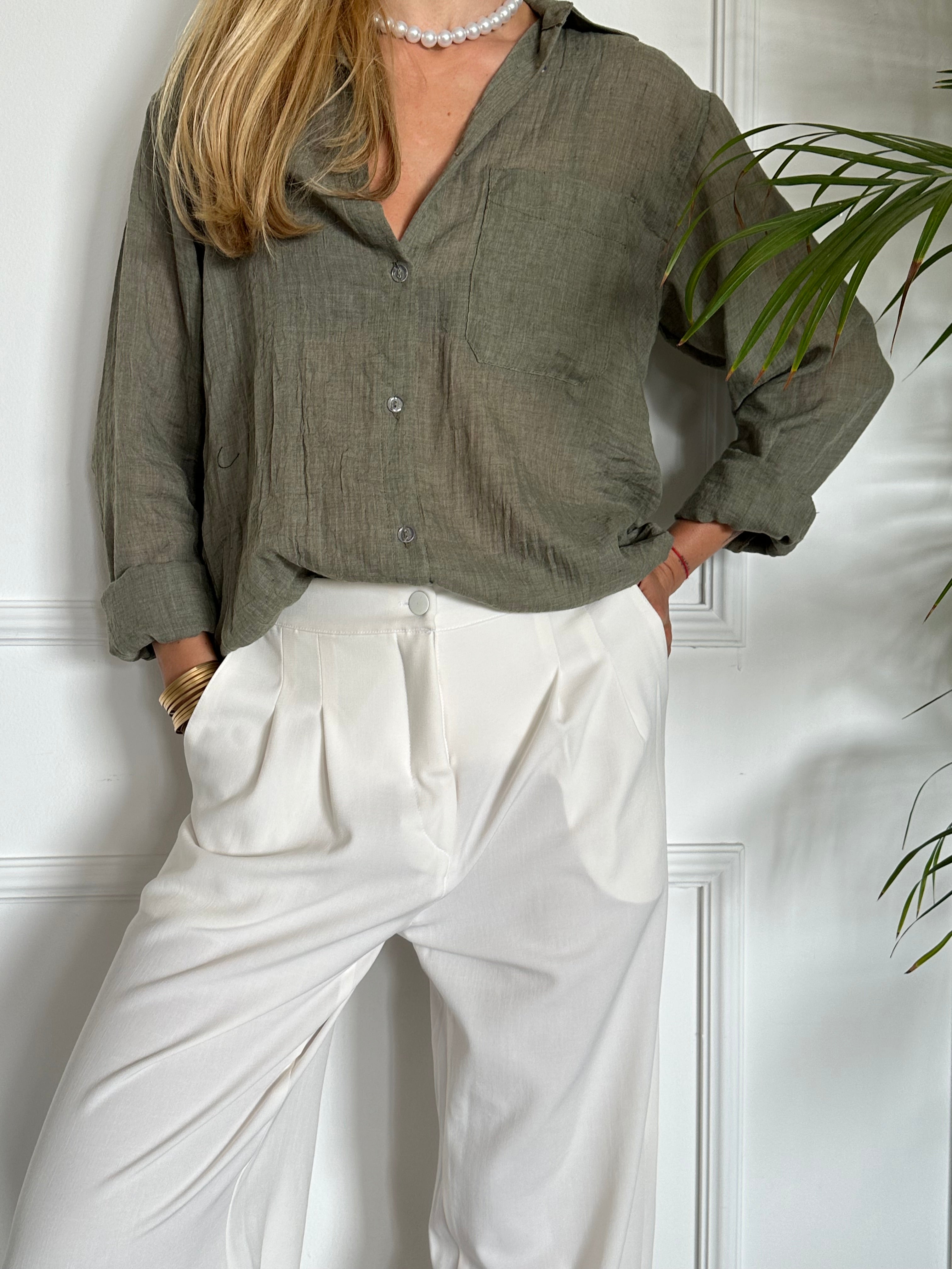 מכנסי Denmark לבנים