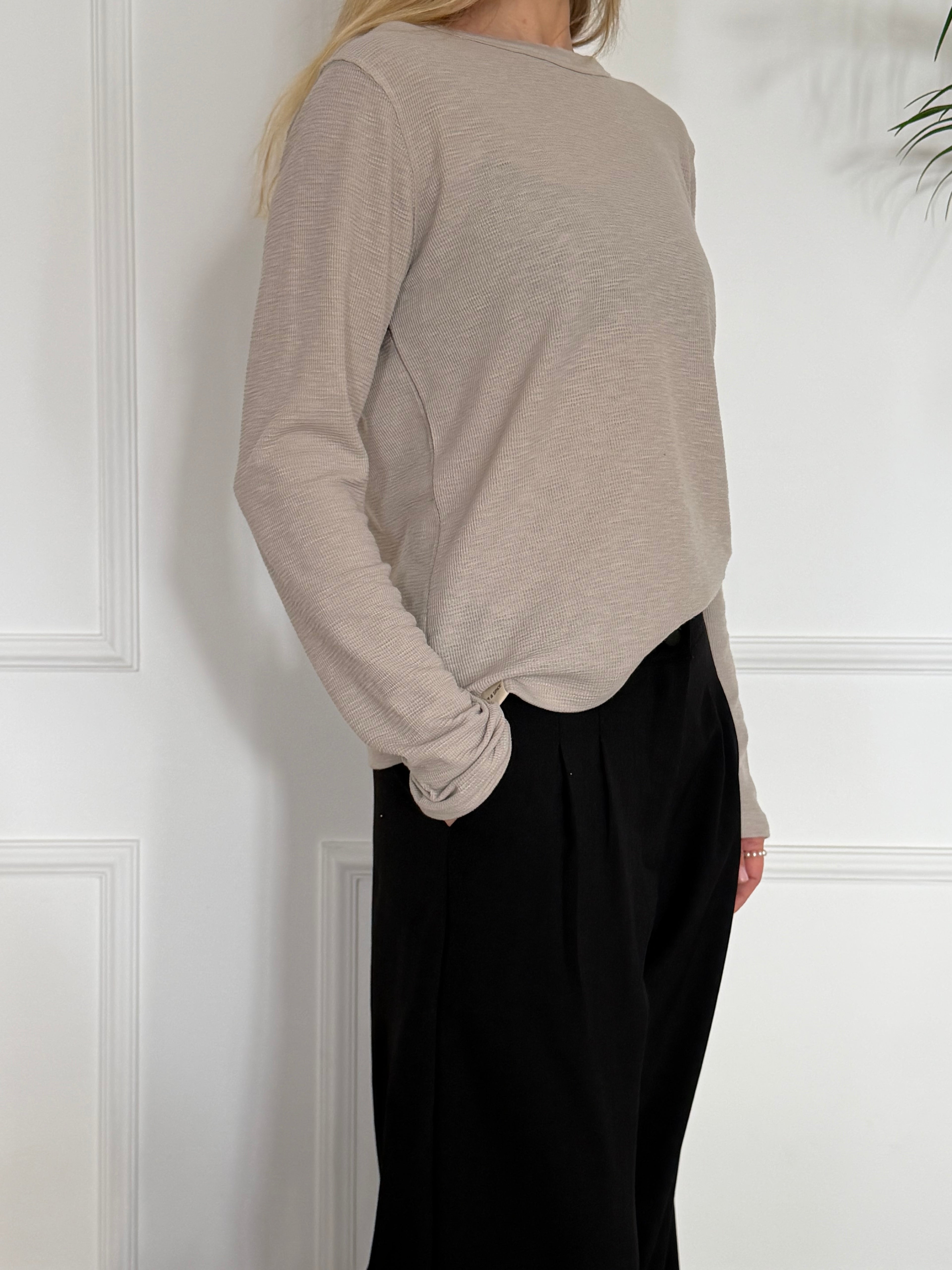 טי שירט בייבי וופל אפורה