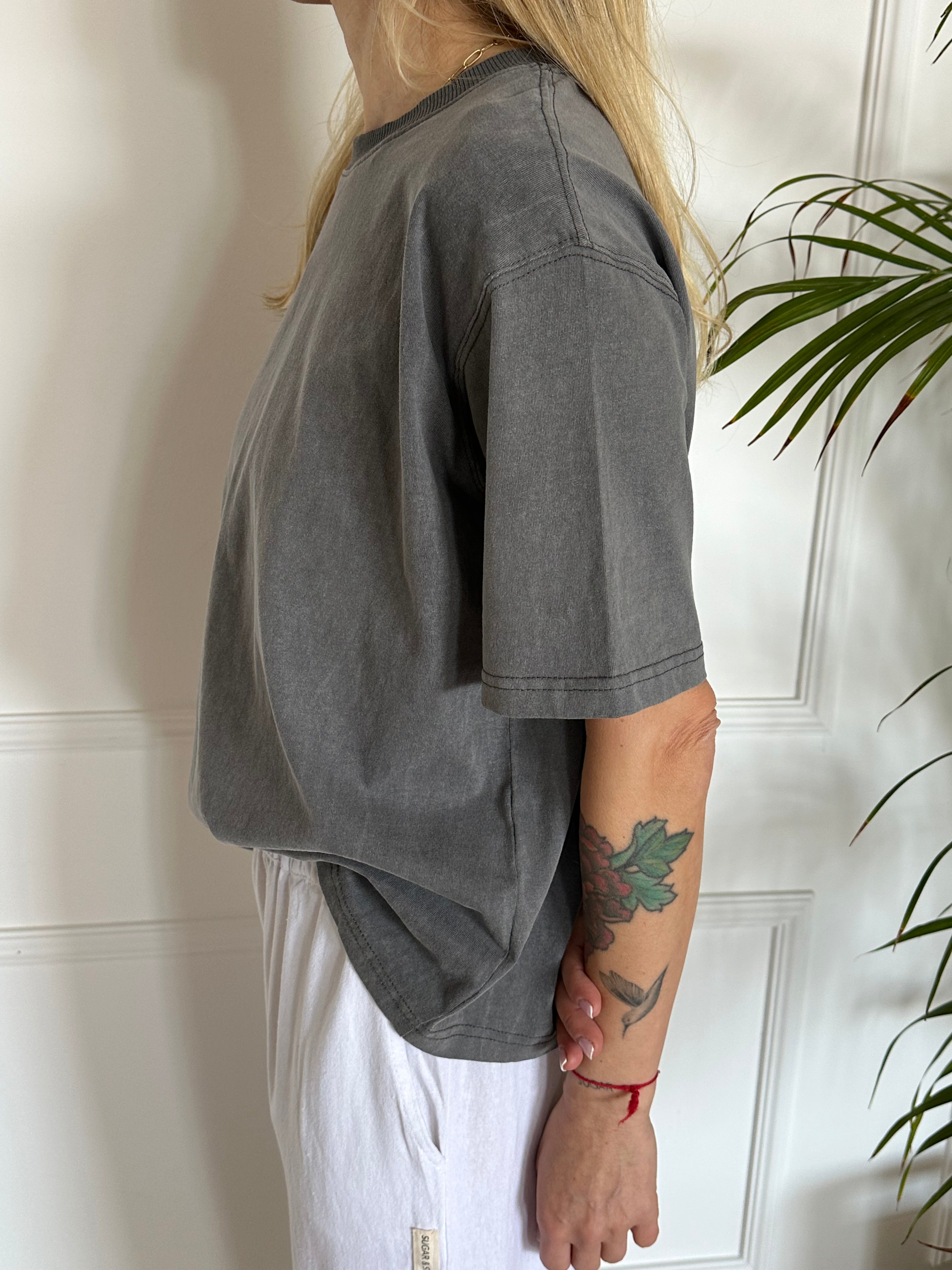 מארז 2 טי שירט NEW YORK אפורה+שחור פחם