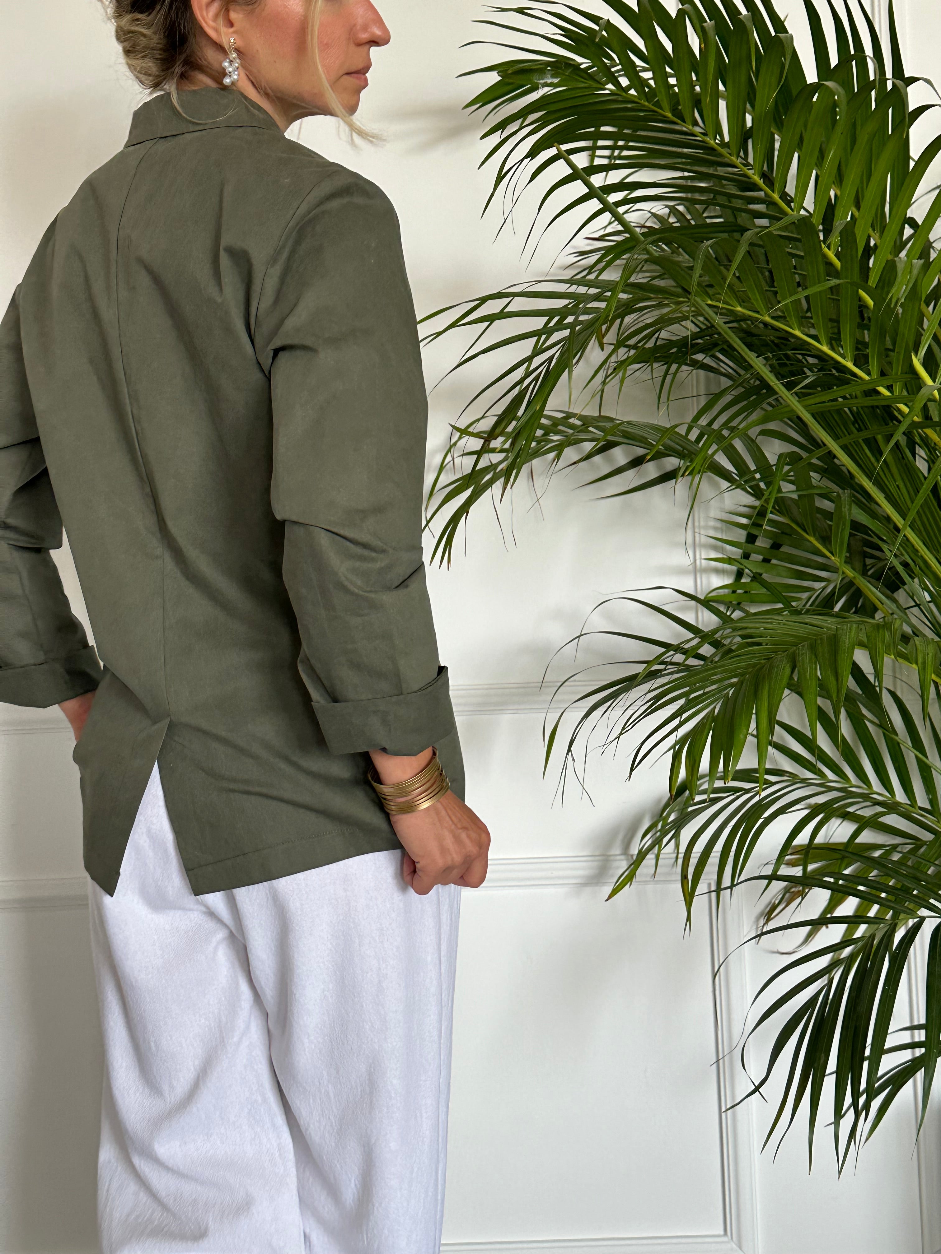 בלייזר סטון ווש Olive green