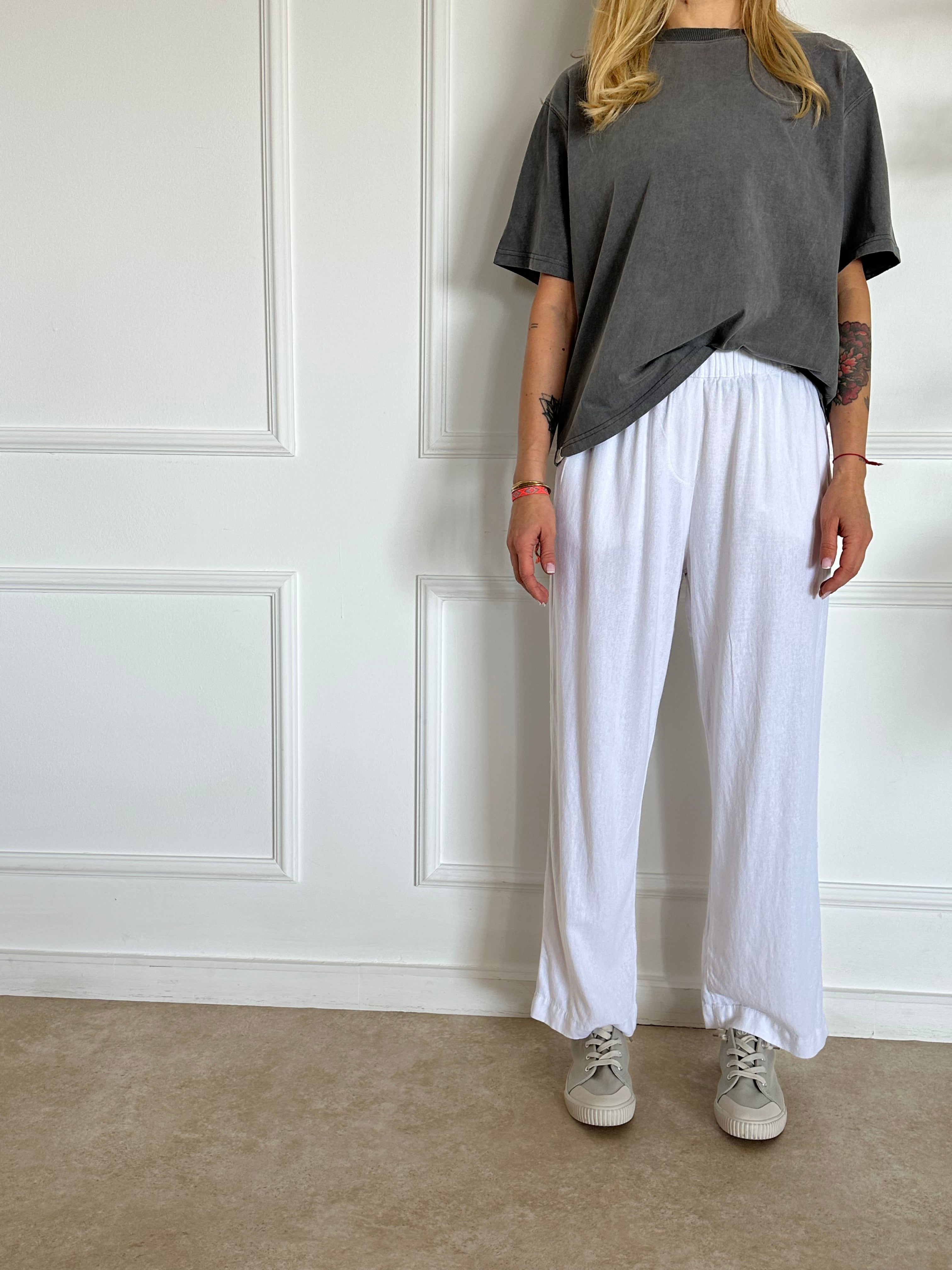 טי שירט NEW YORK אפורה סטון ווש