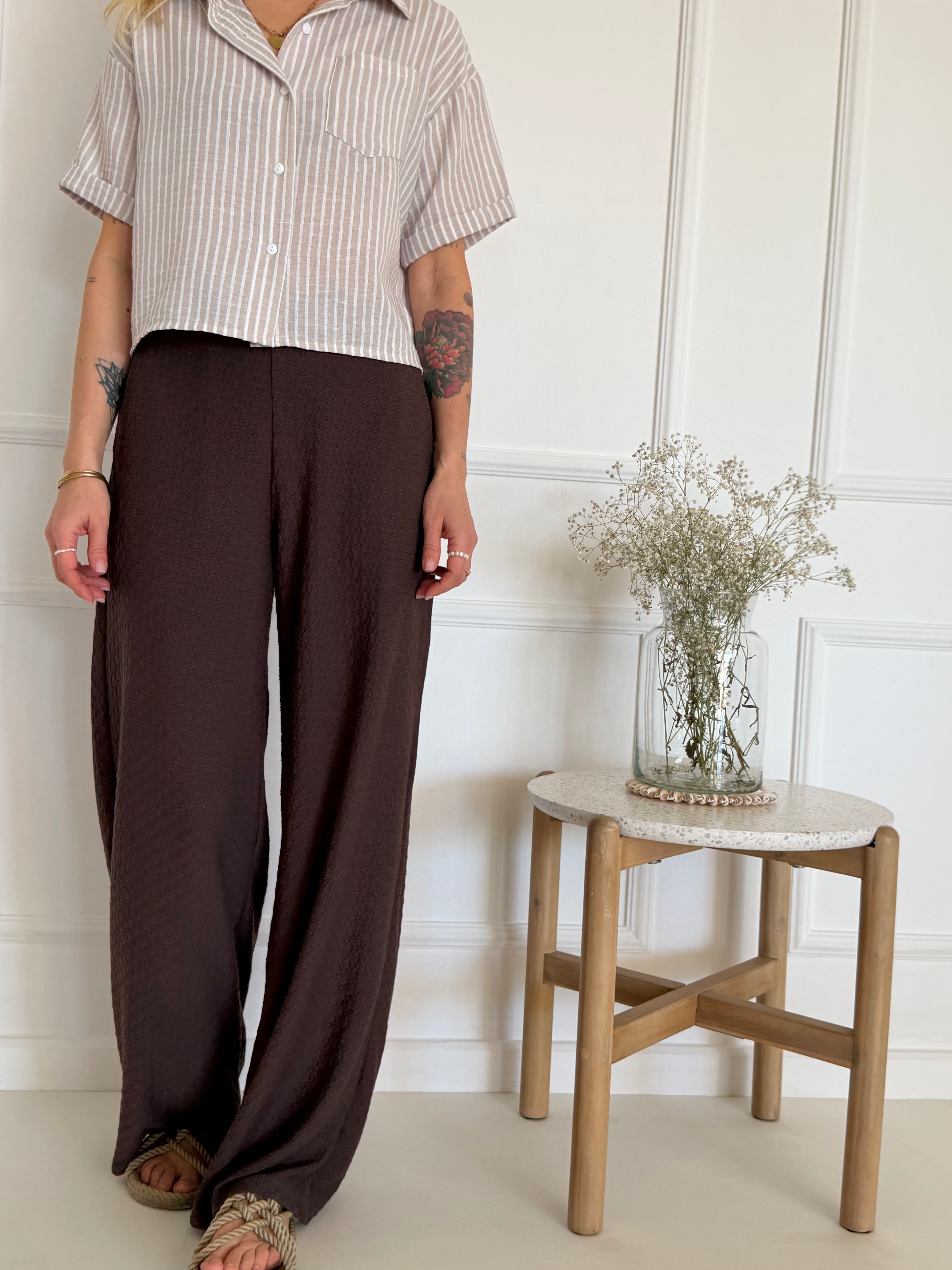 מכנסי PAROS חומים