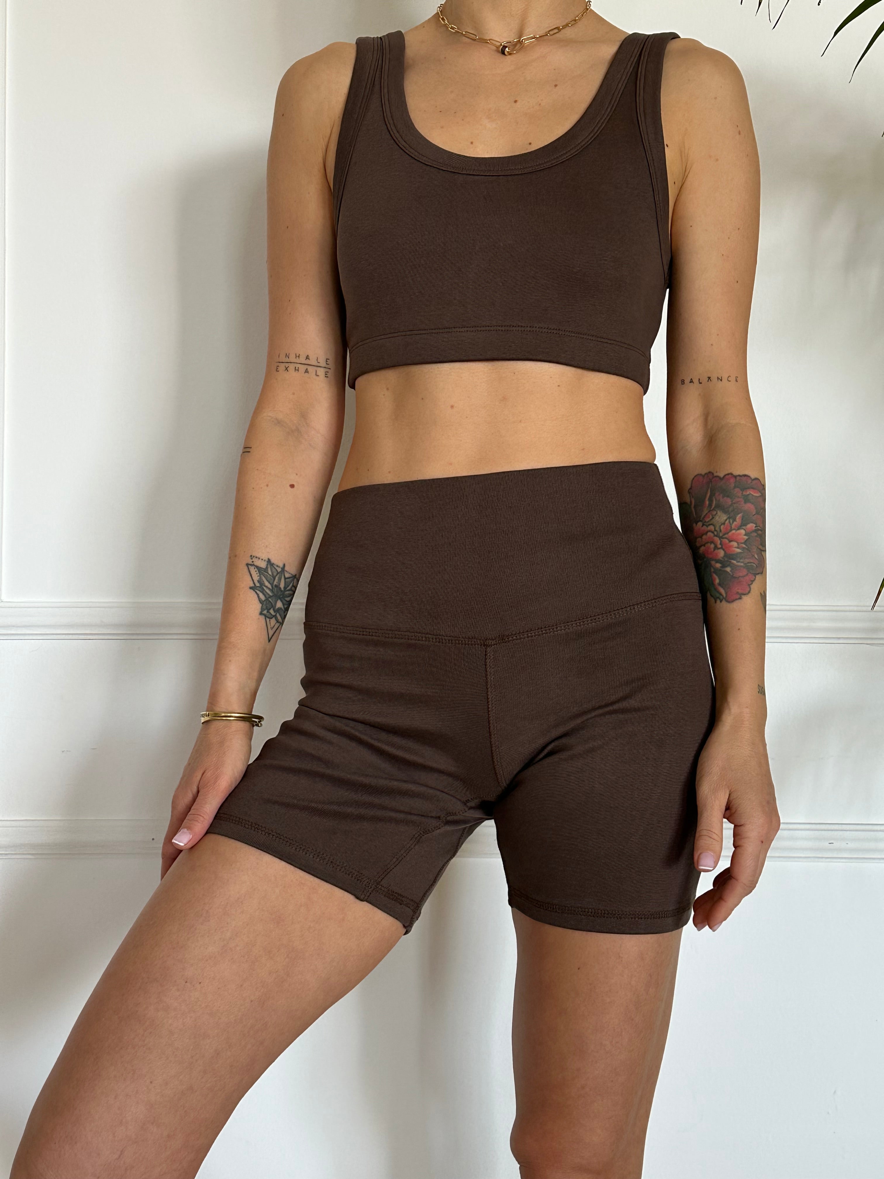 טייץ יוגה סטון ווש BROWNIE