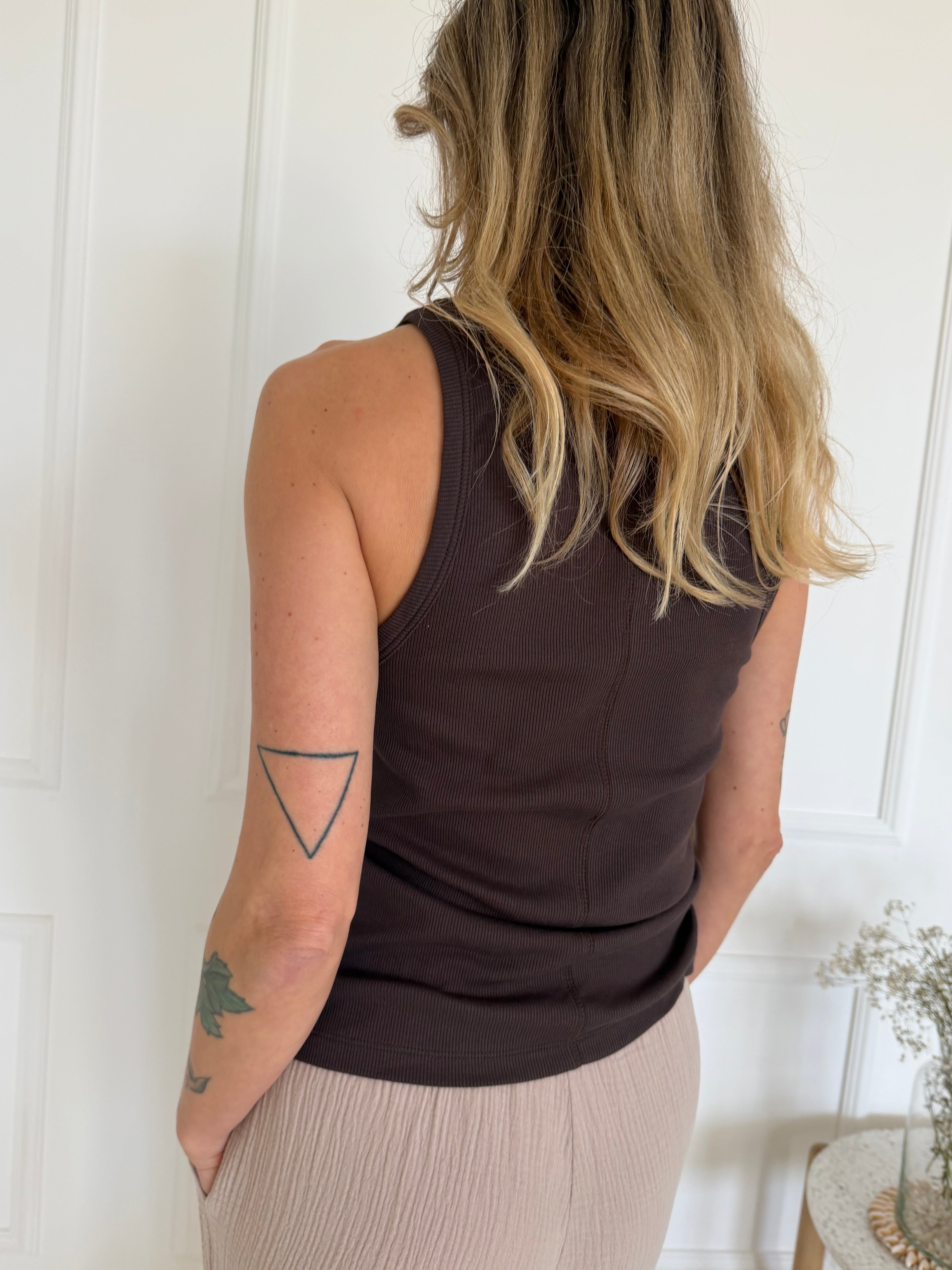 מארז 2 גופיות ריב : חאקי+חום