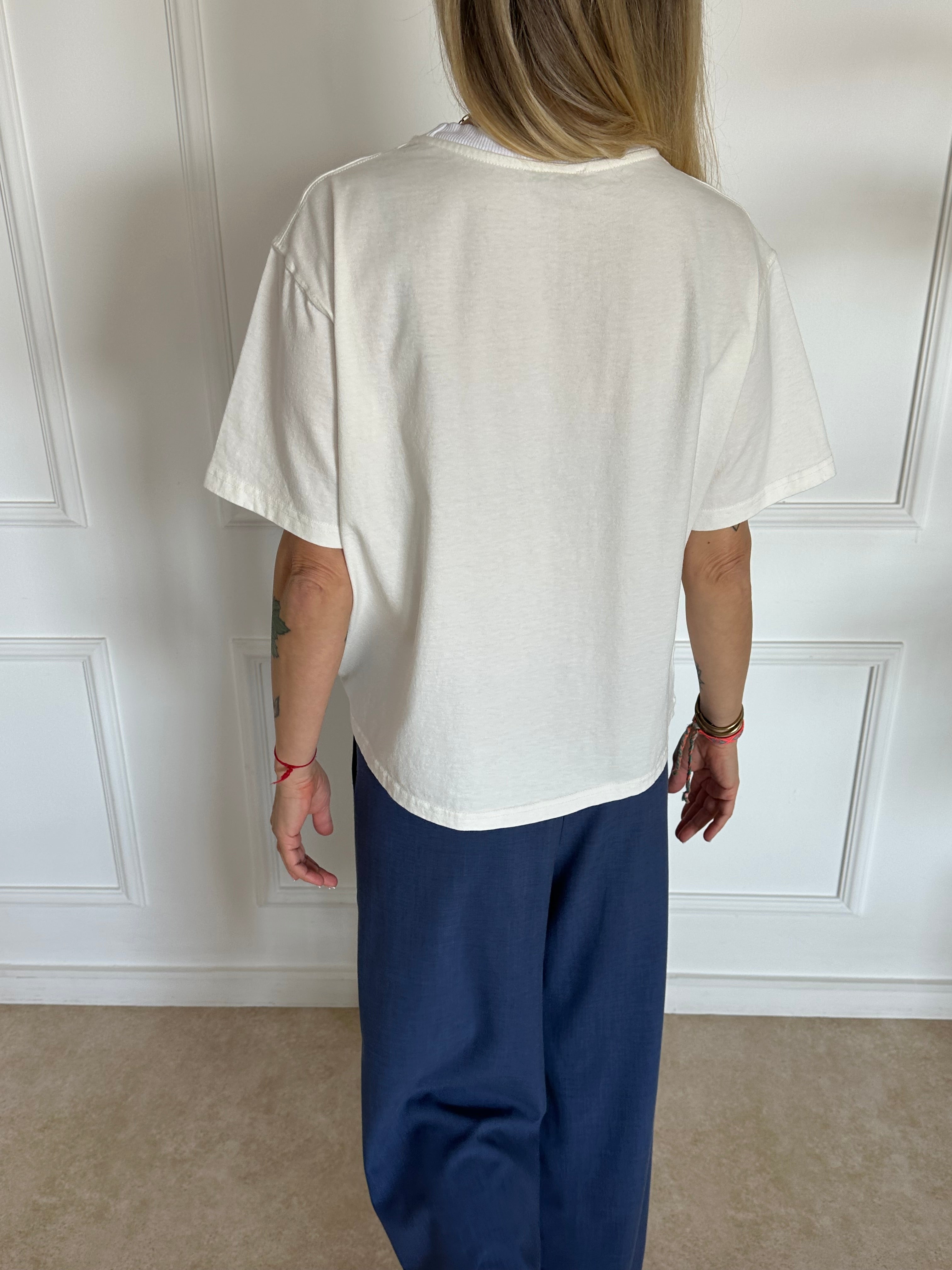 מארז 2 טי שירט NEW YORK שמנת+אפורה