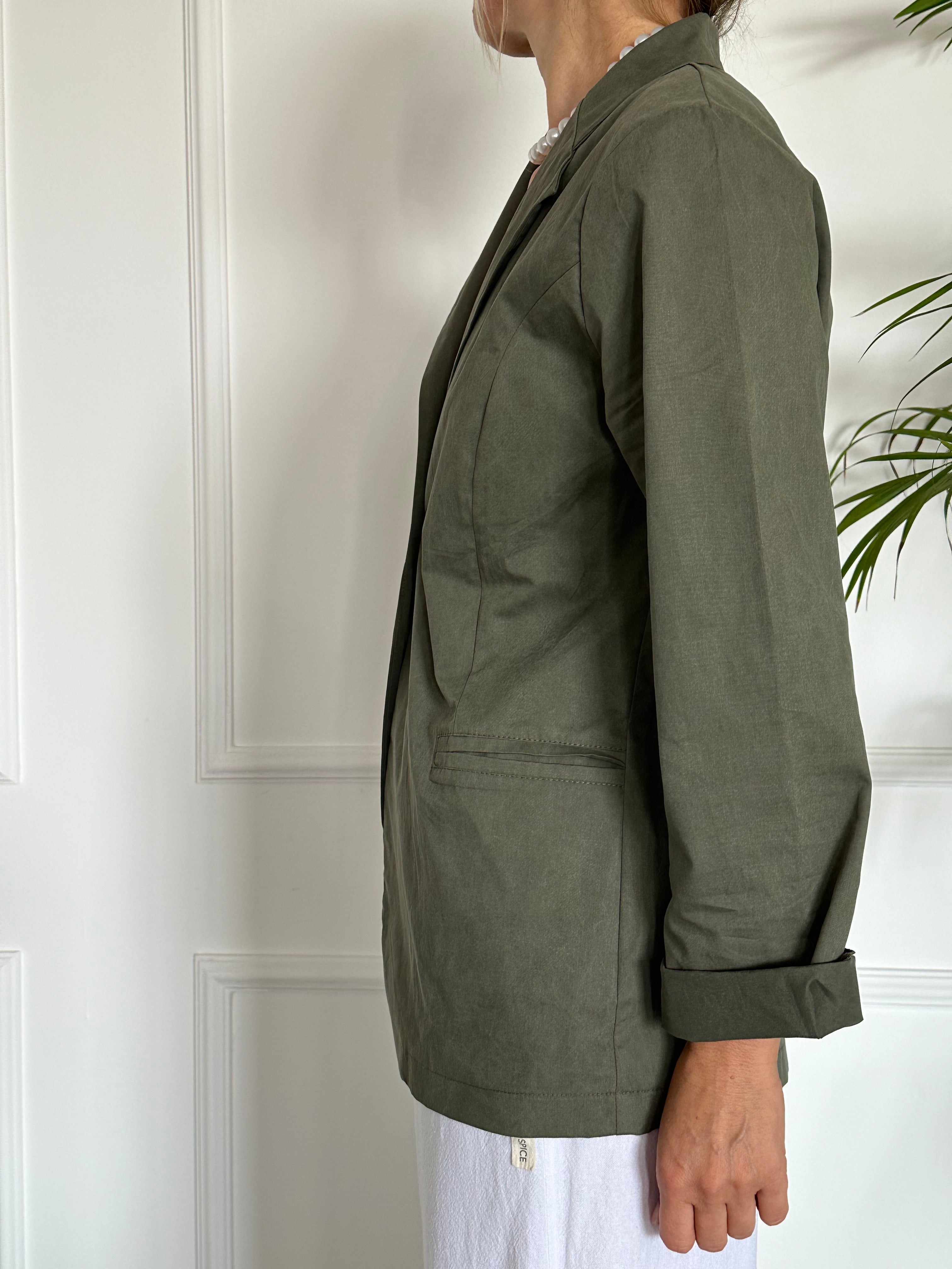 בלייזר סטון ווש Olive green