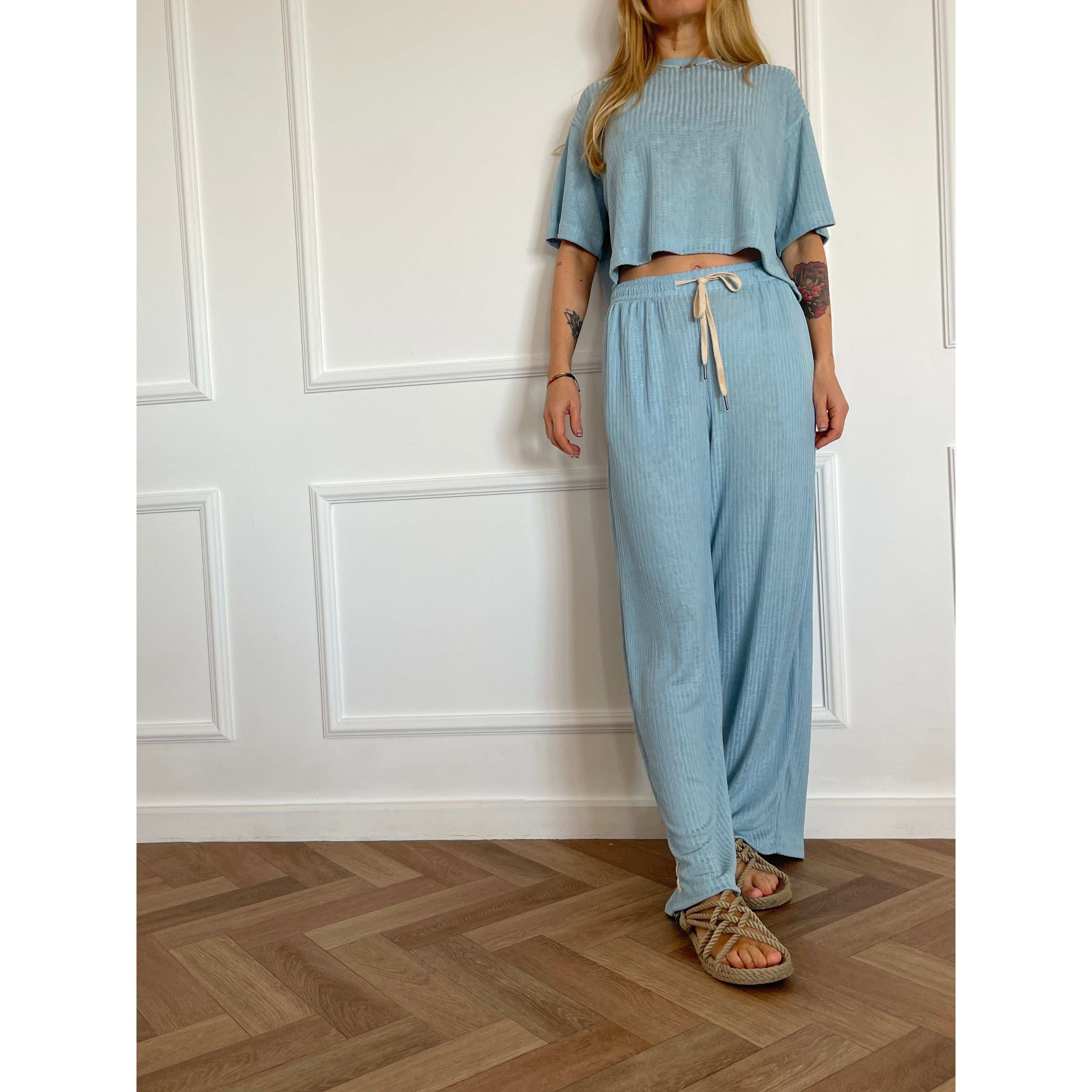 מכנסיים ארוכים ALEX תכלת