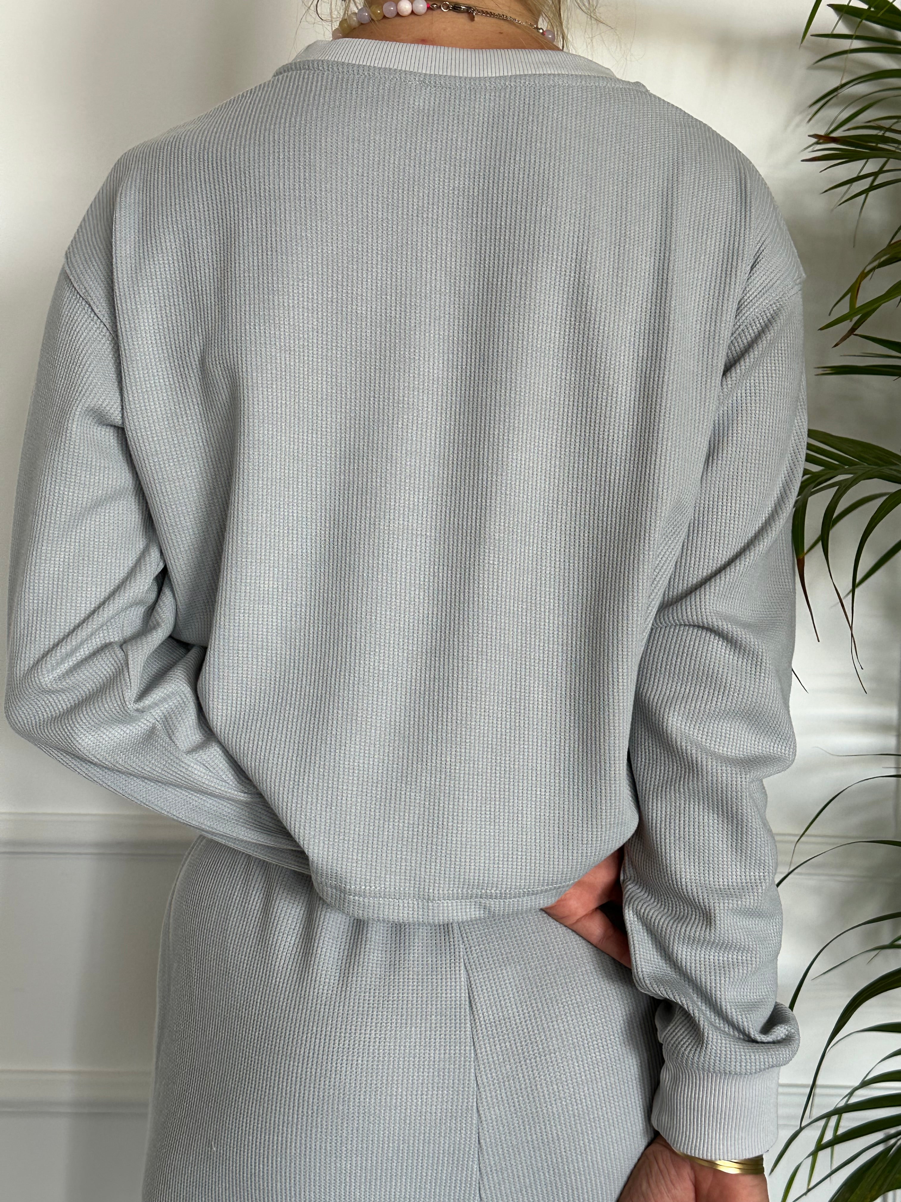 חולצת וופל תכלת