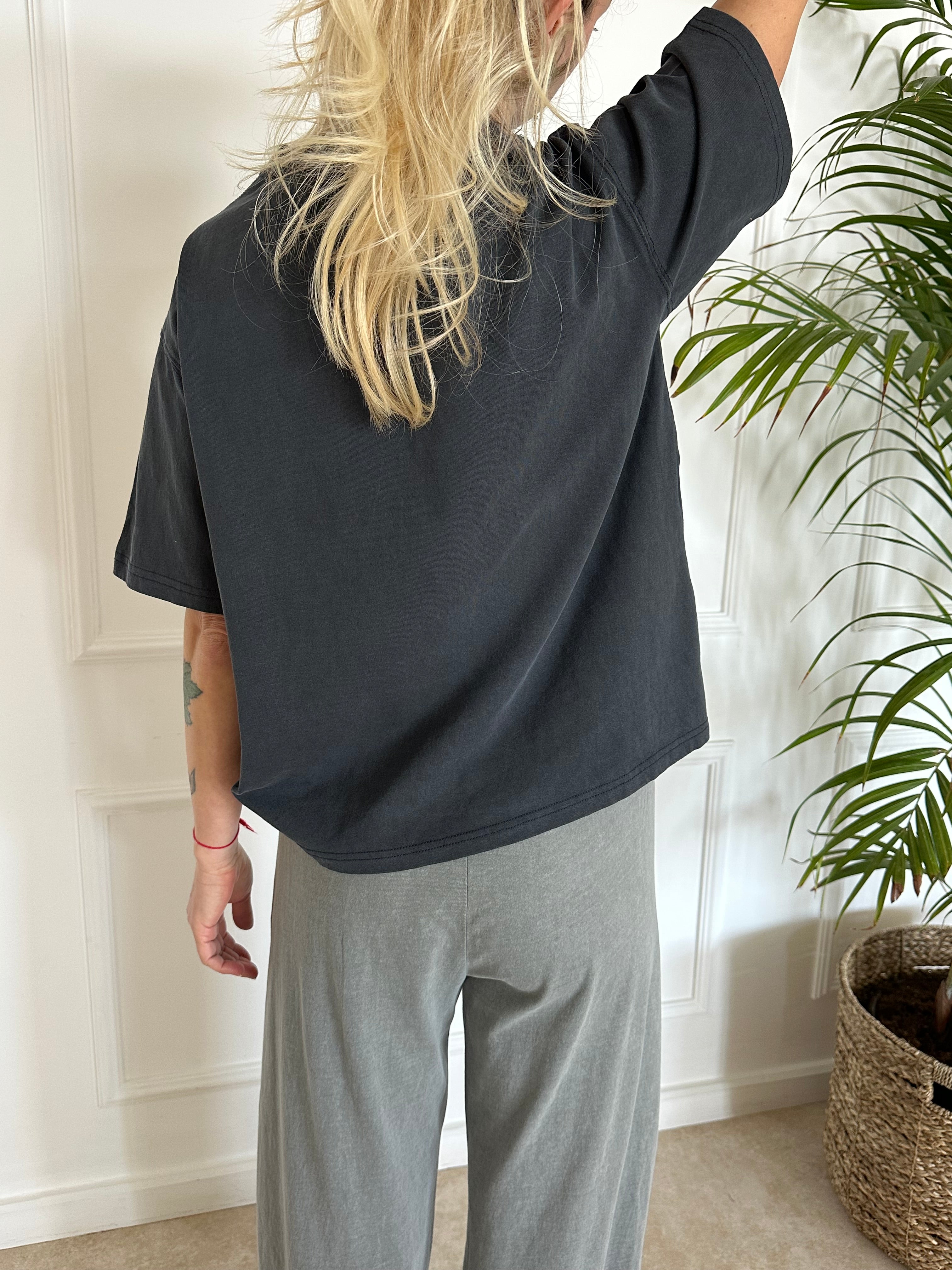 מארז 2 טי שירט NEW YORK אפורה+שחור פחם