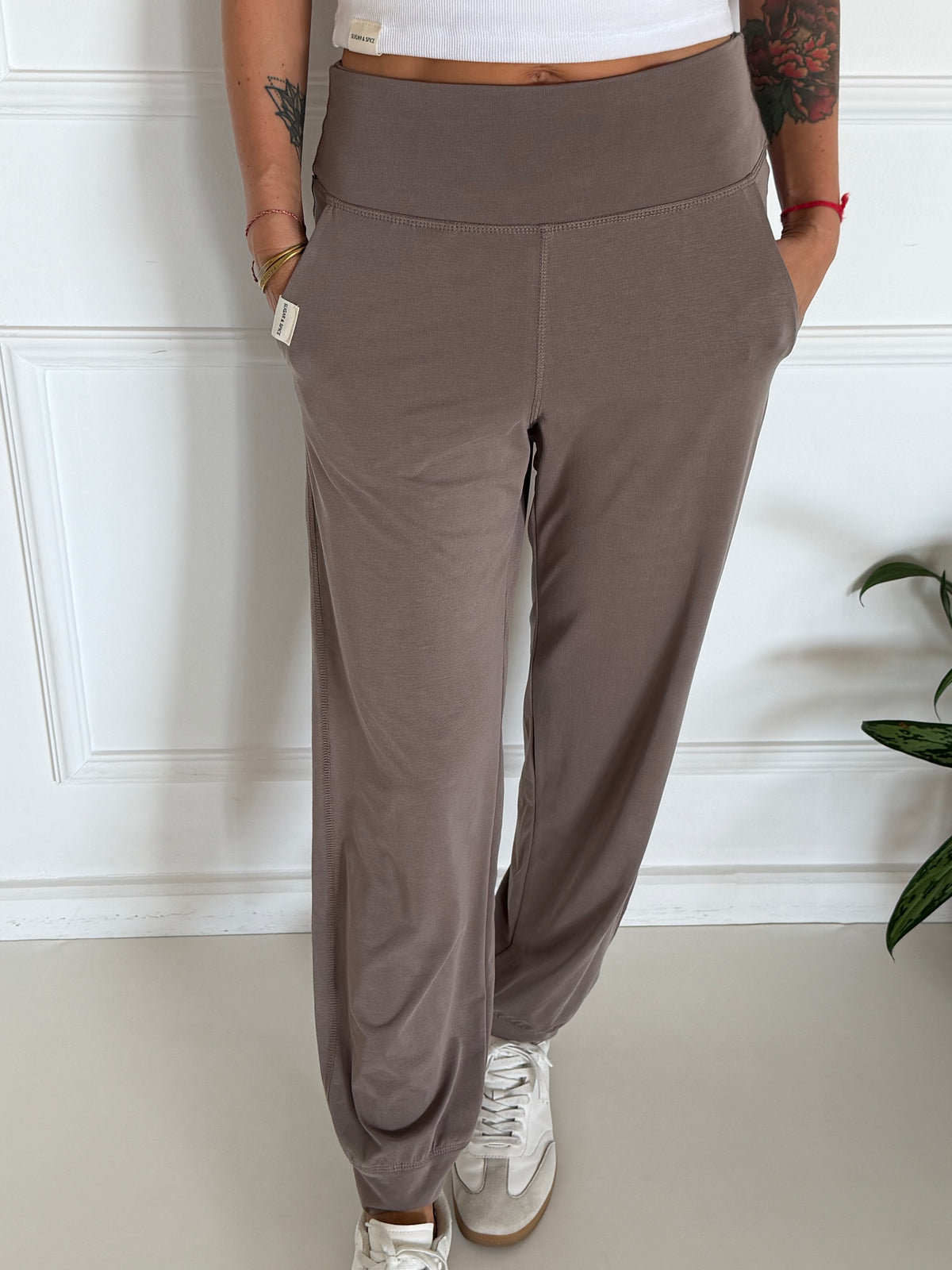 Flow pants אפור בז&