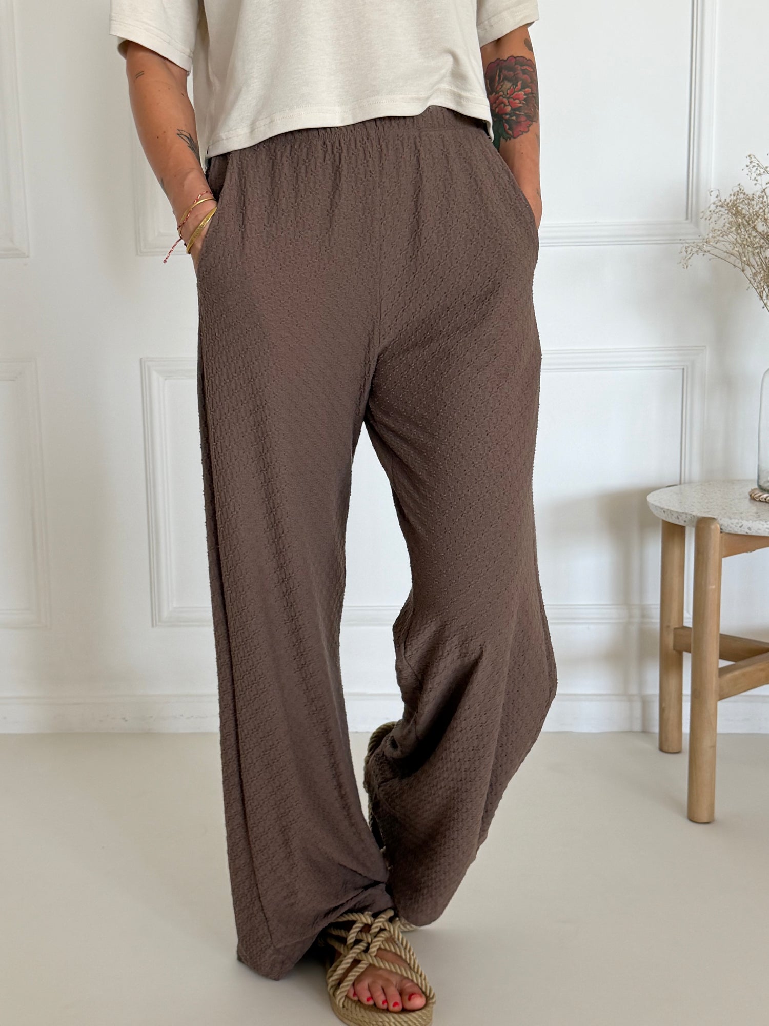 מכנסי PAROS light brown