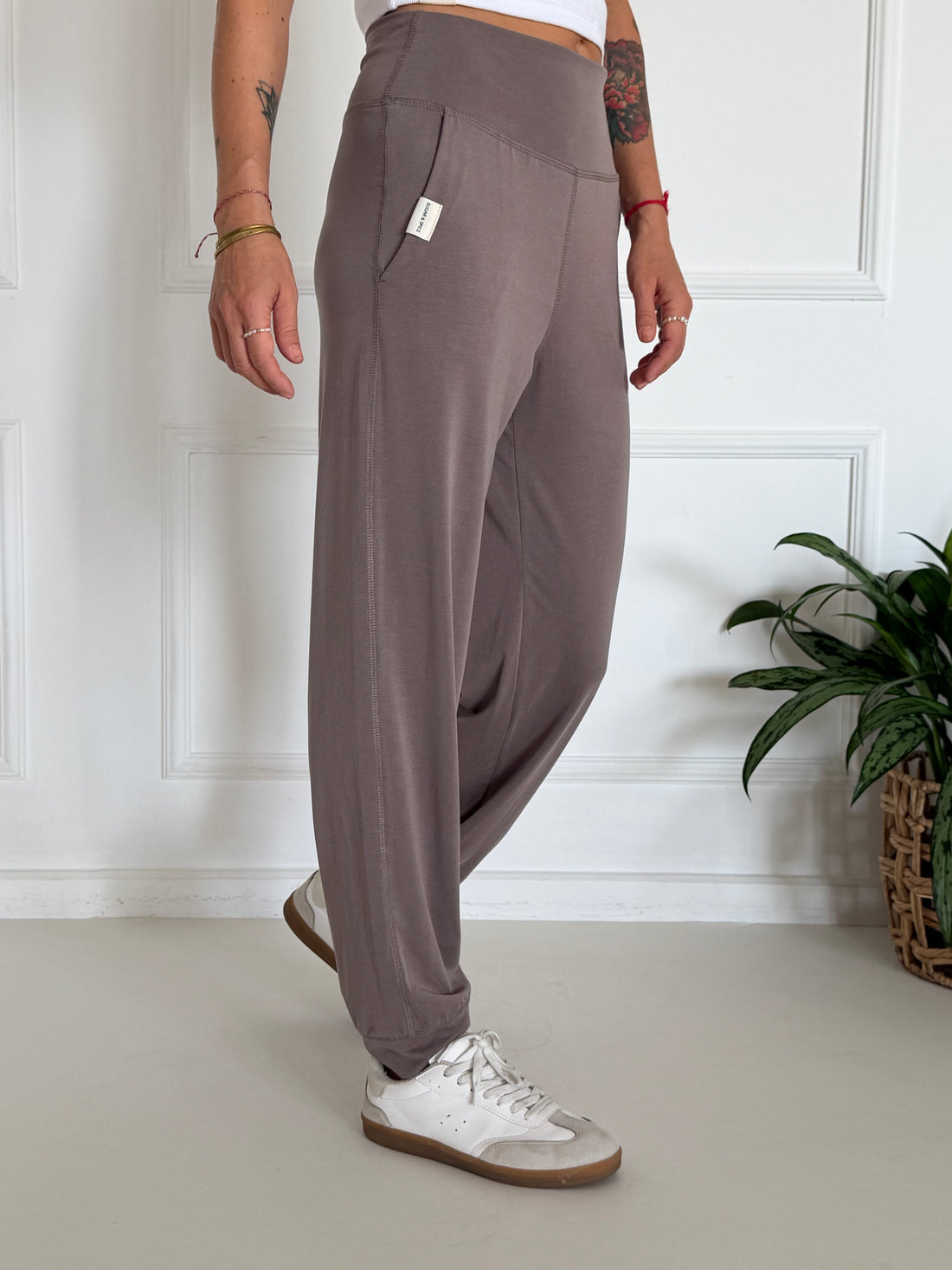 Flow pants אפור בז&