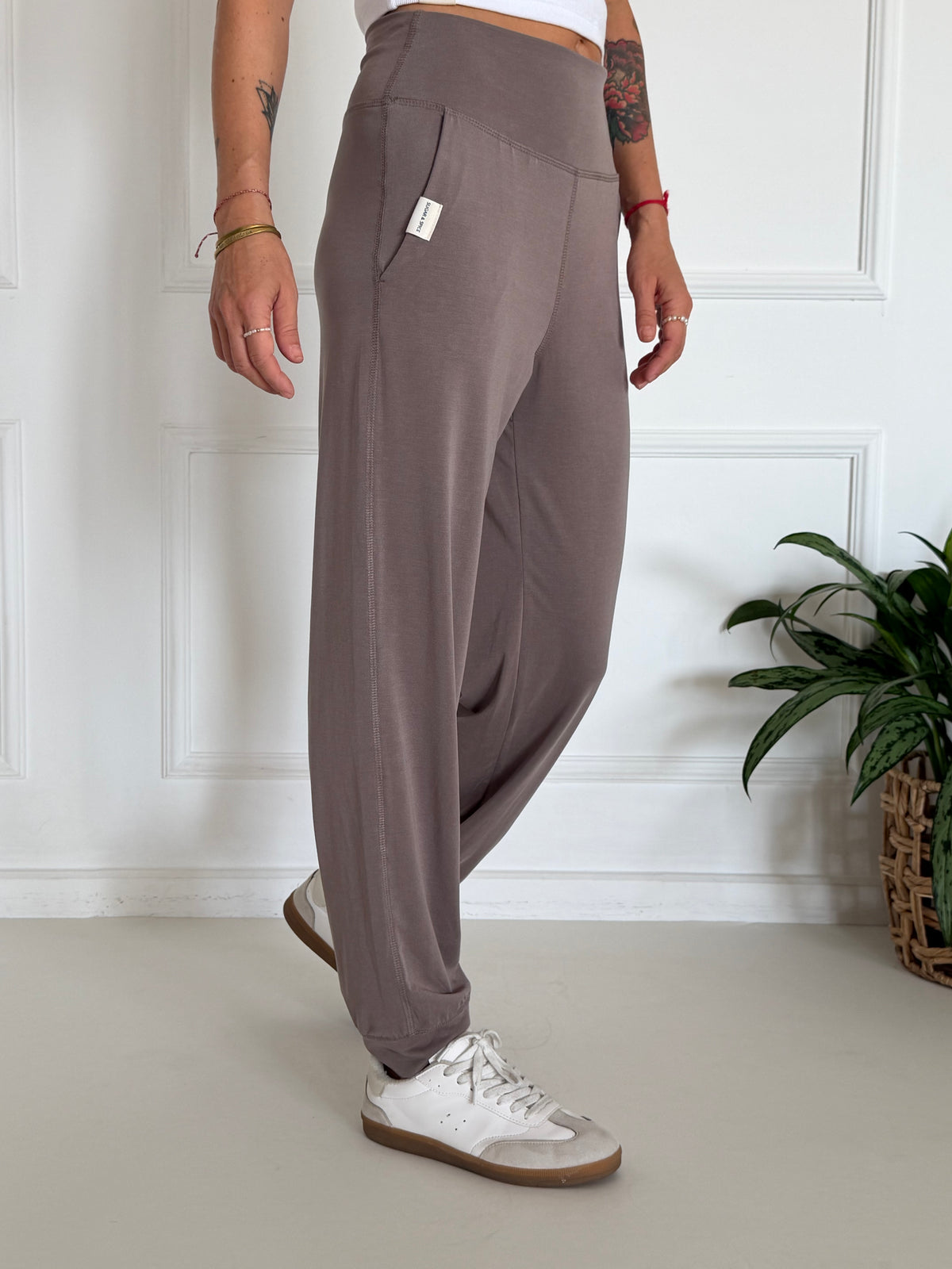 Flow pants אפור בז&
