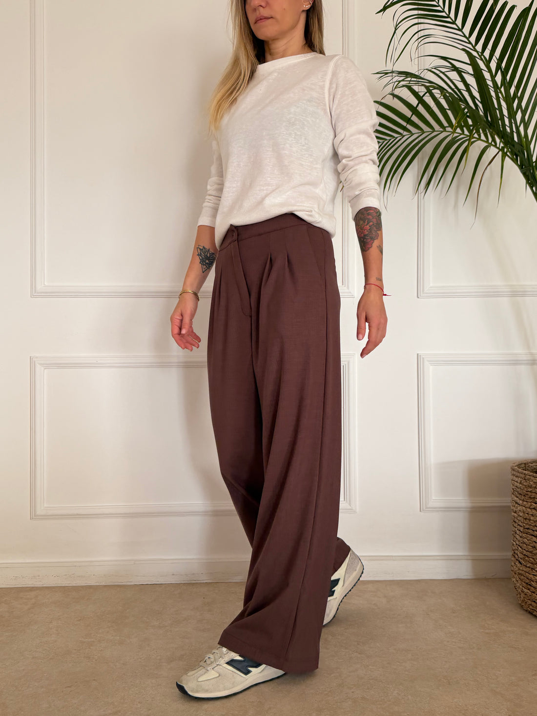 מכנסי DENMARK בראוני