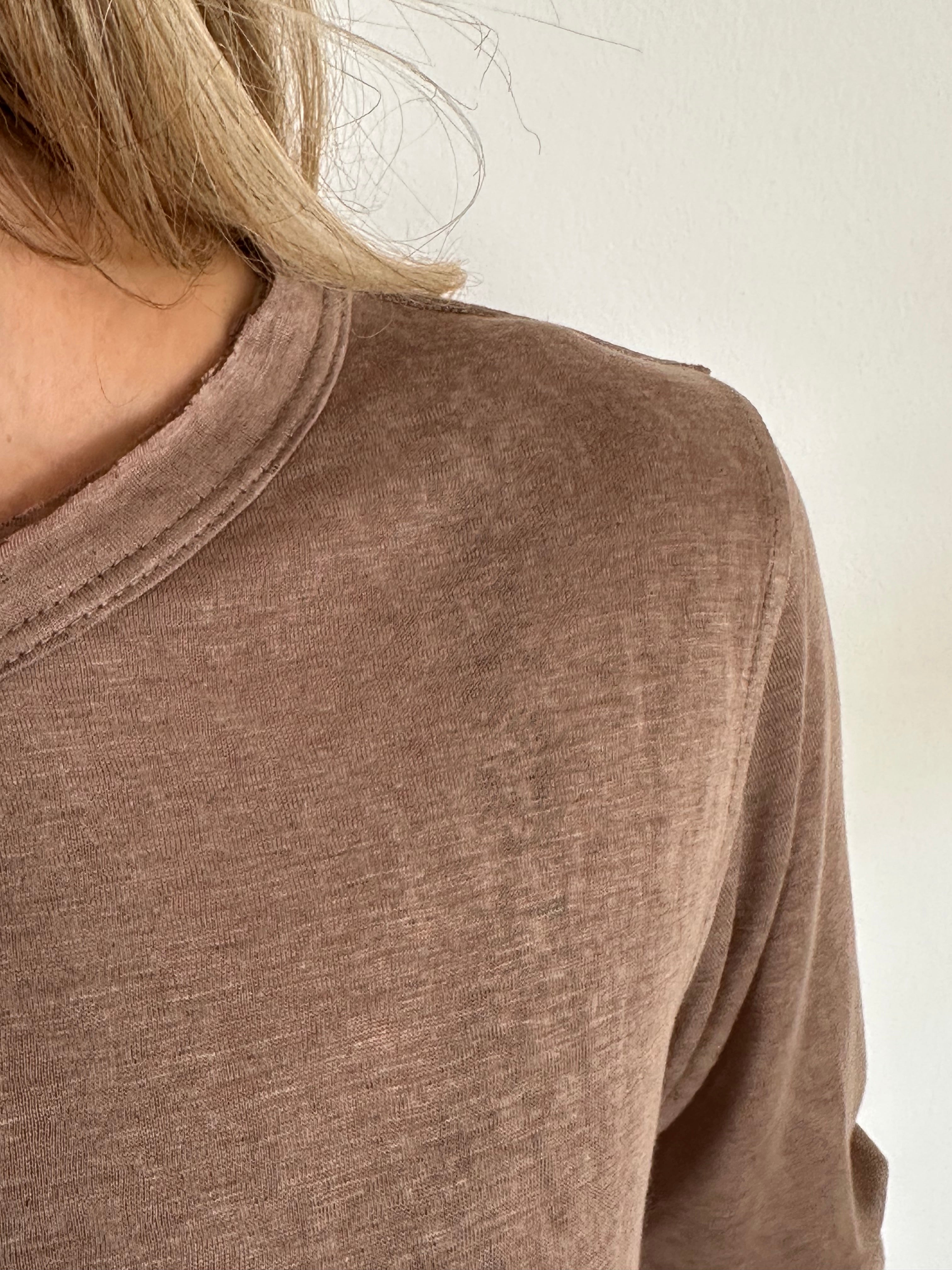 טי שירט EVA light brown