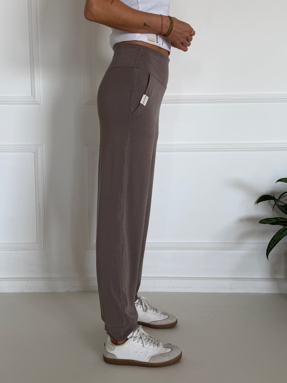 Flow pants אפור בז&