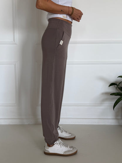 Flow pants אפור בז&