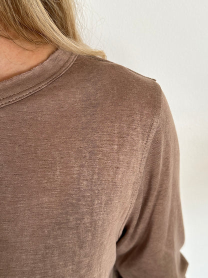 טי שירט EVA light brown