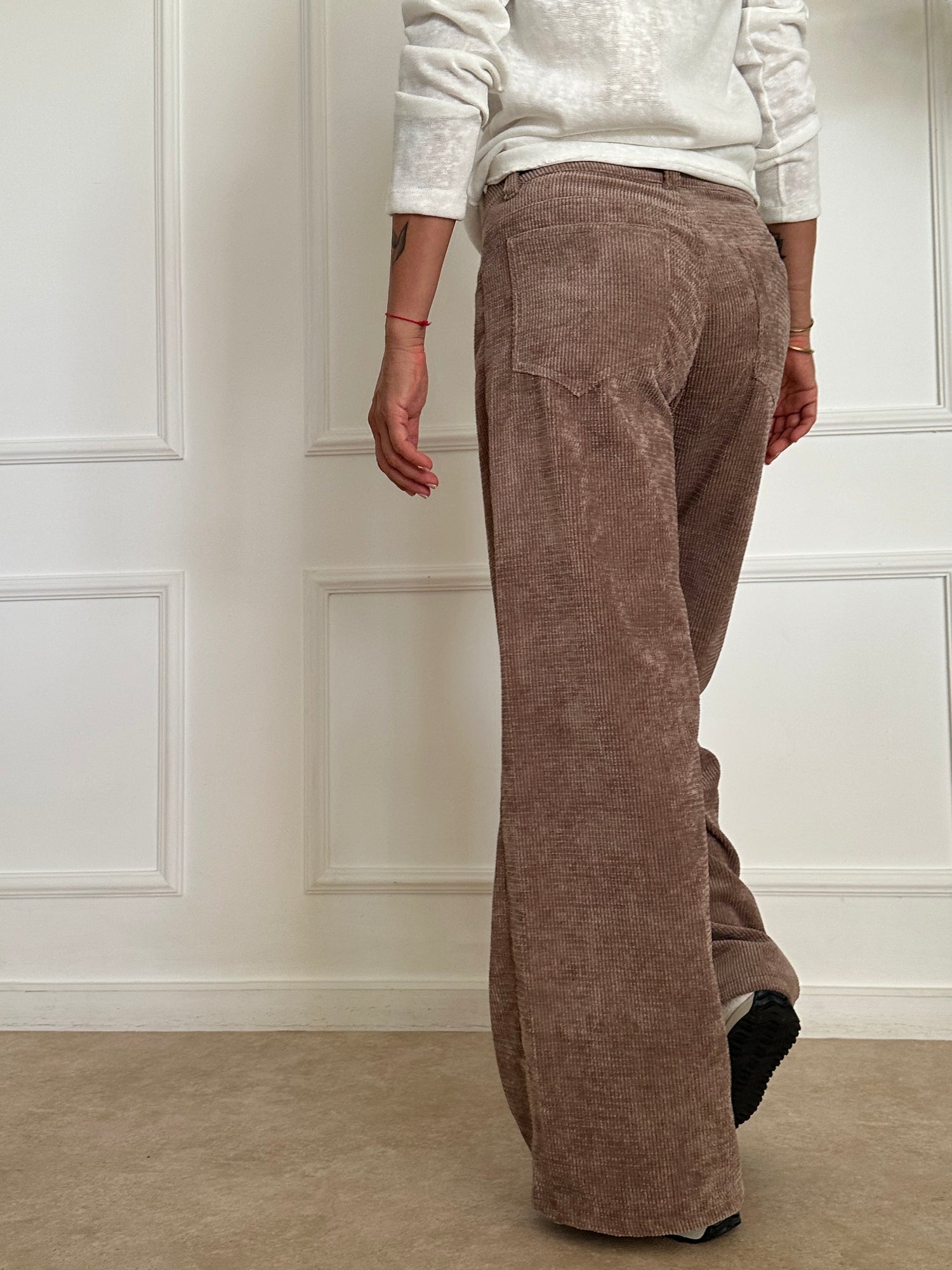 LIGHT BROWN מכנסי קורדרוי
