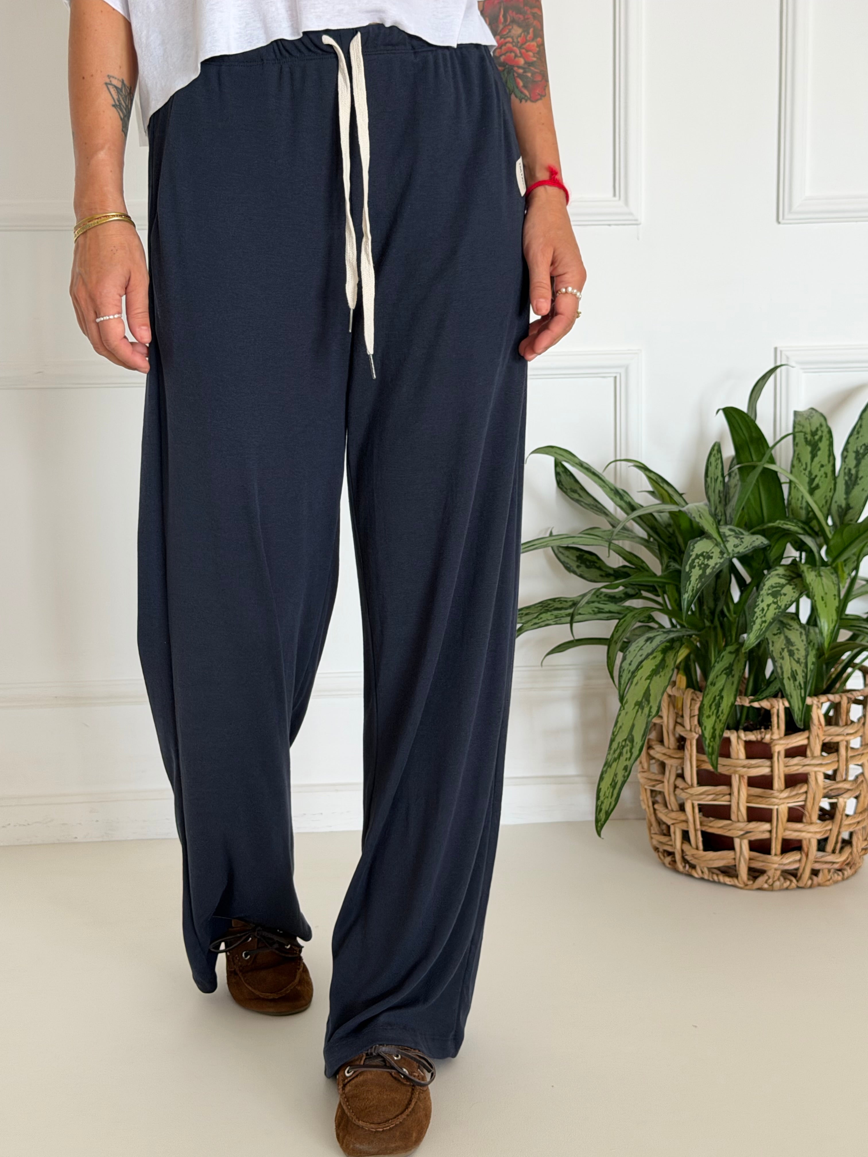 NAVY מכנסי אלן