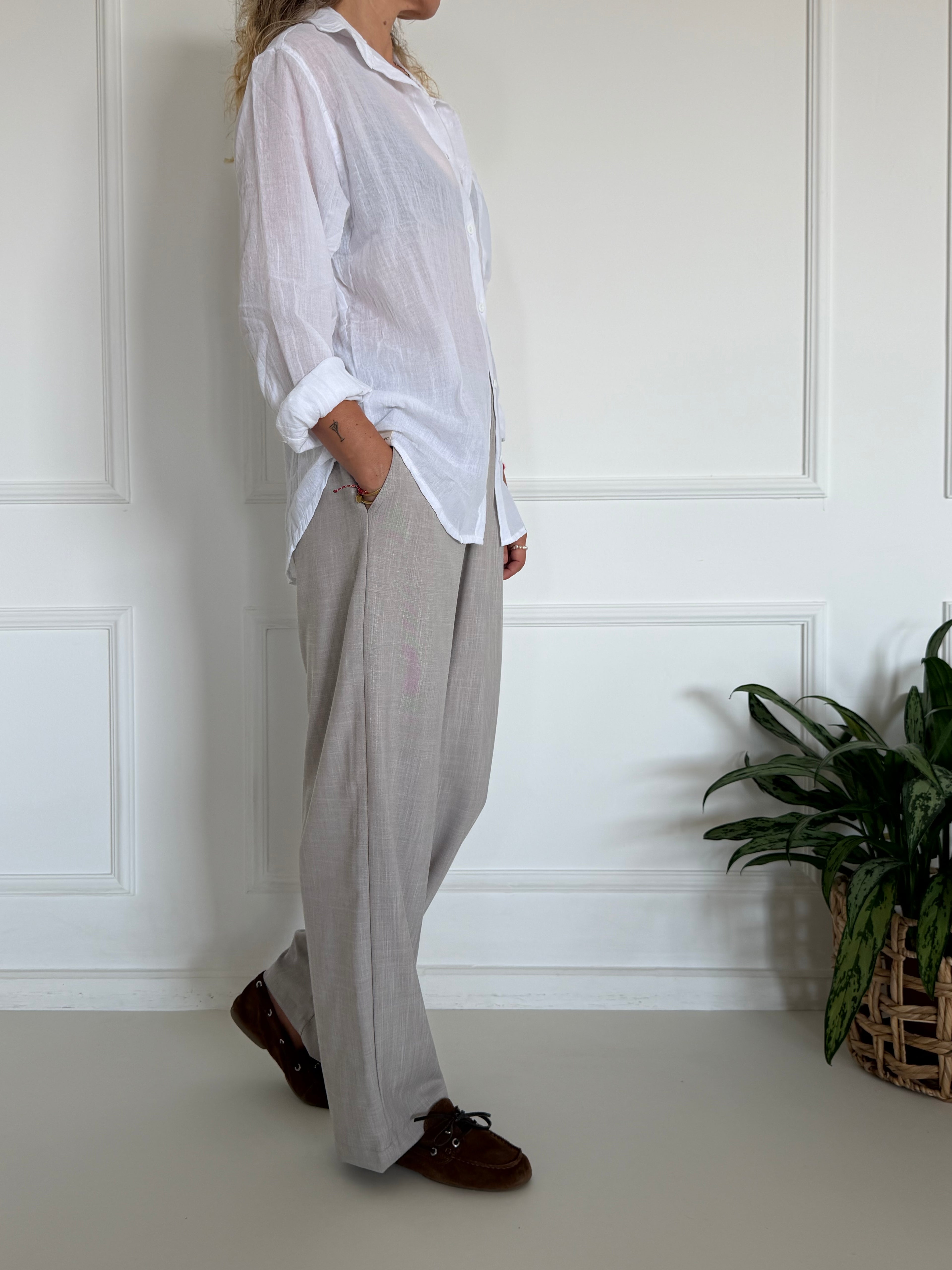 חולצת סוהו מכופתרת WHITE
