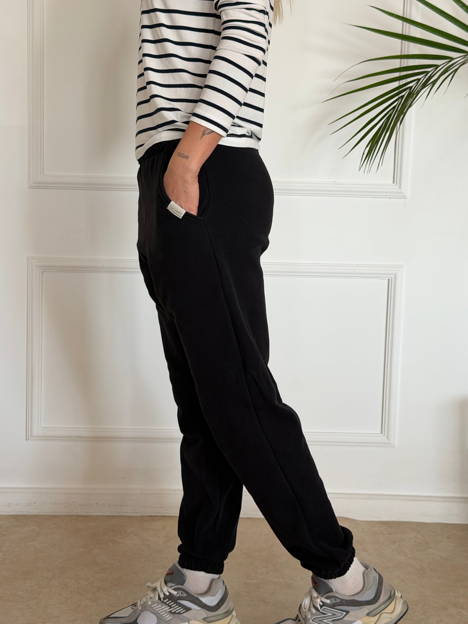 מכנסי NEW JERSEY שחורים