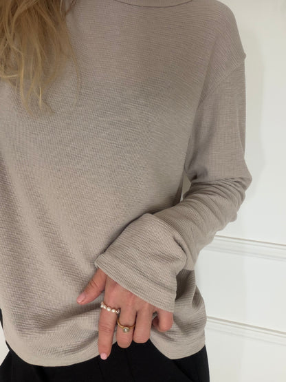 טי שירט בייבי וופל אפורה