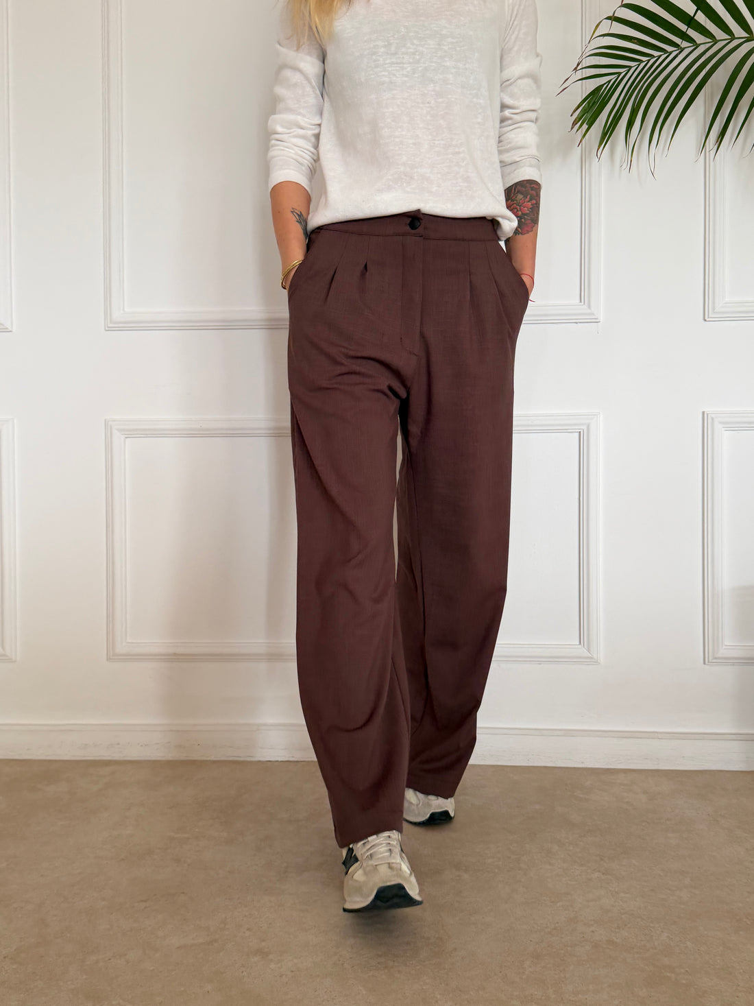 מכנסי DENMARK בראוני